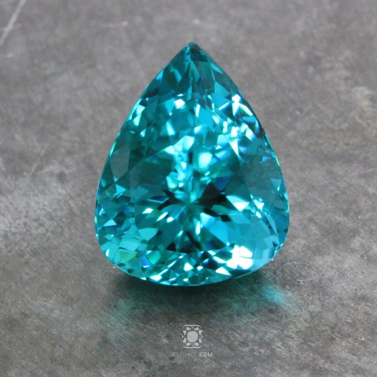 11 Carat Pearshape Un-heated Brazilian Paraiba Tourmaline