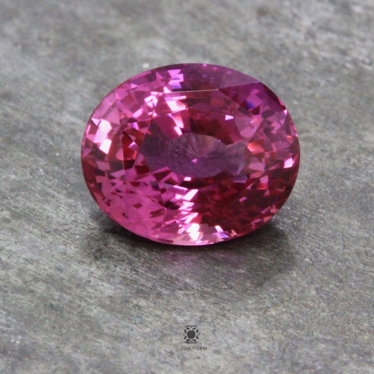 3.57 Oval Un-heated Pink Sapphire