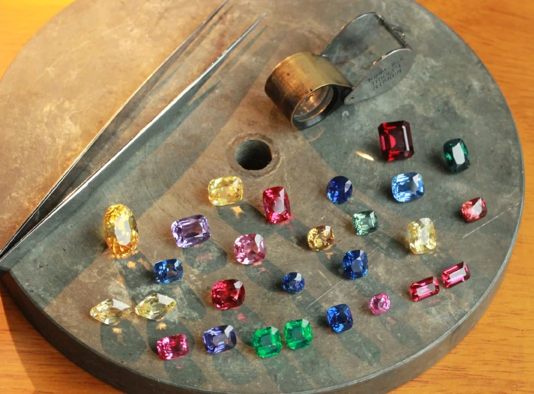 What color makes your heart beat faster? These are gems signed and cut by the Reginald C. Miller lapidary available exclusively at Cushion Gem. 