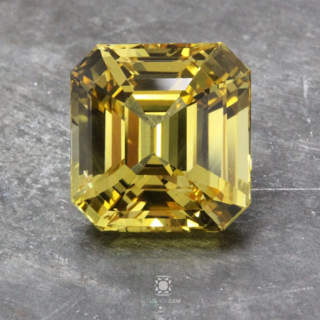 6.66 Un-heated Emerald Cut Yellow Sapphire