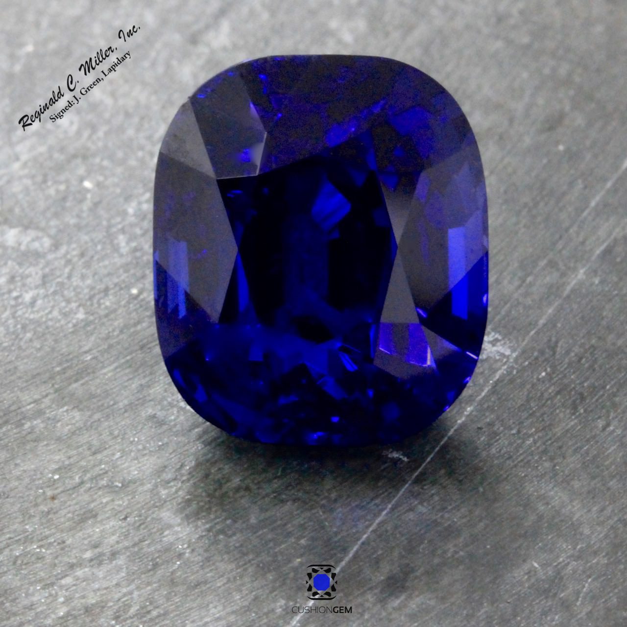 13.88 Cushion Un-heated Sapphire