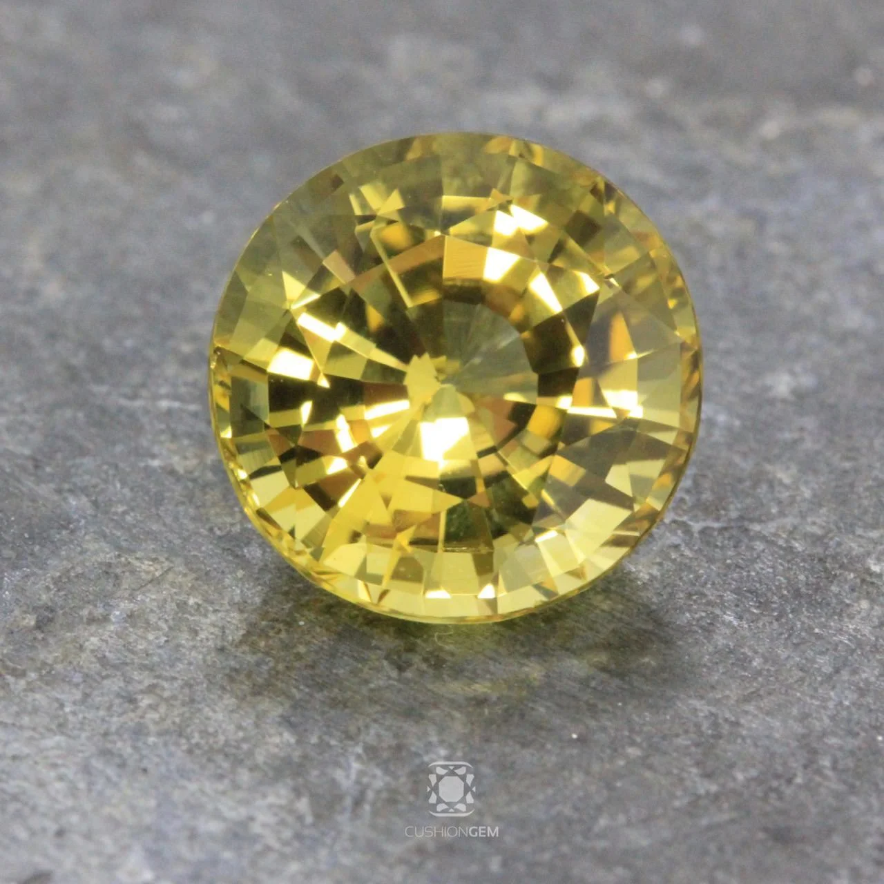5.04 Round Un-heated Yellow Sapphire