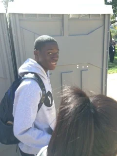 Anthony smirks during a YAC trip to Washington, DC