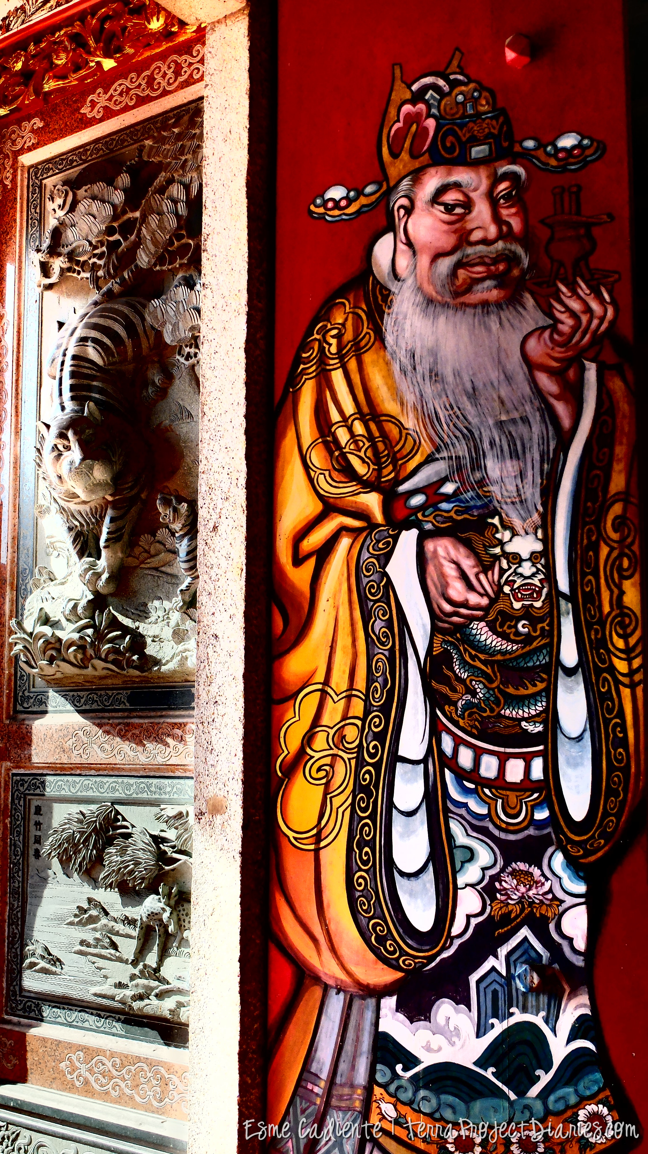 Chinese temple door