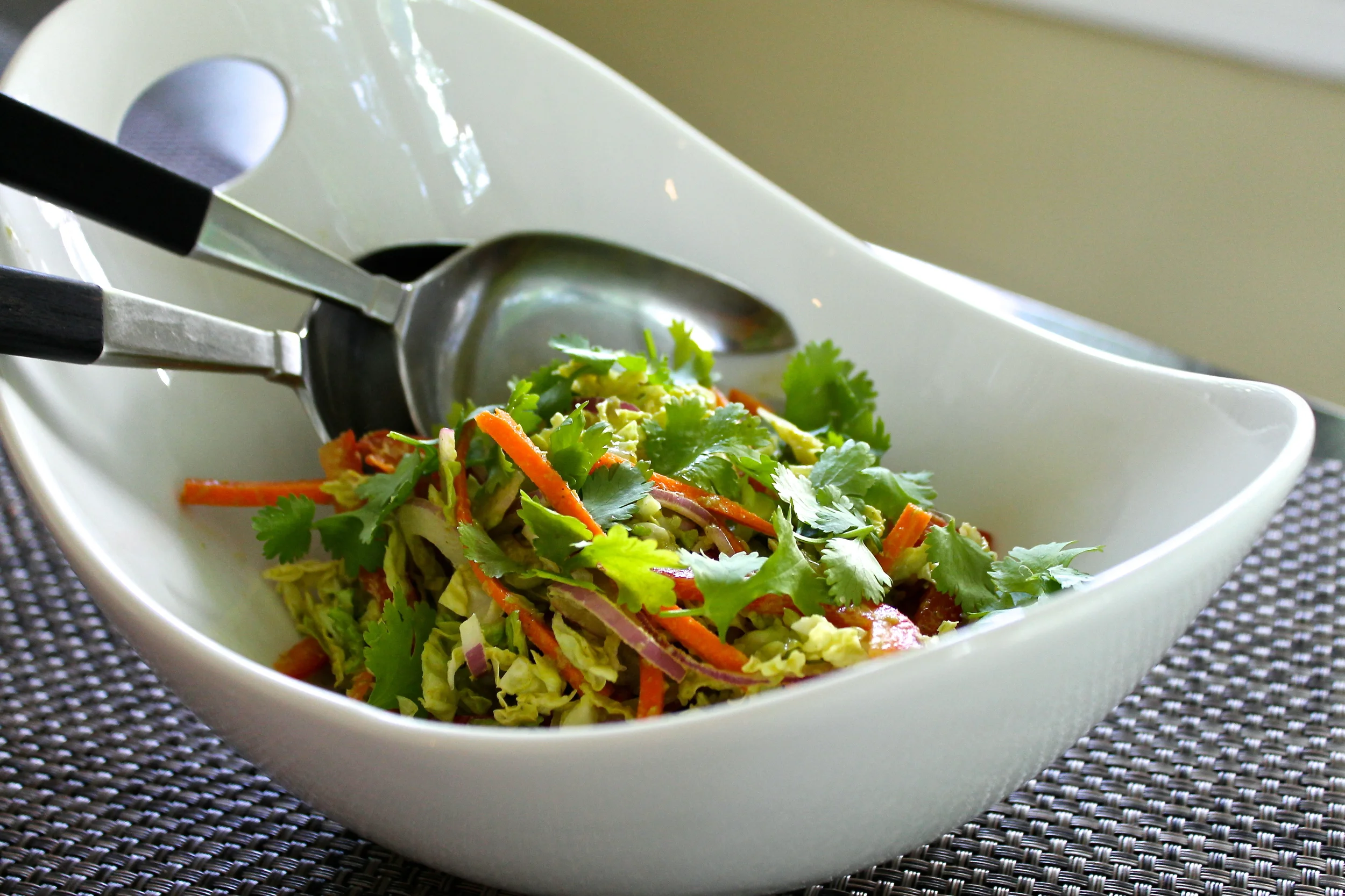 Slaw with Green Goddess Dressing