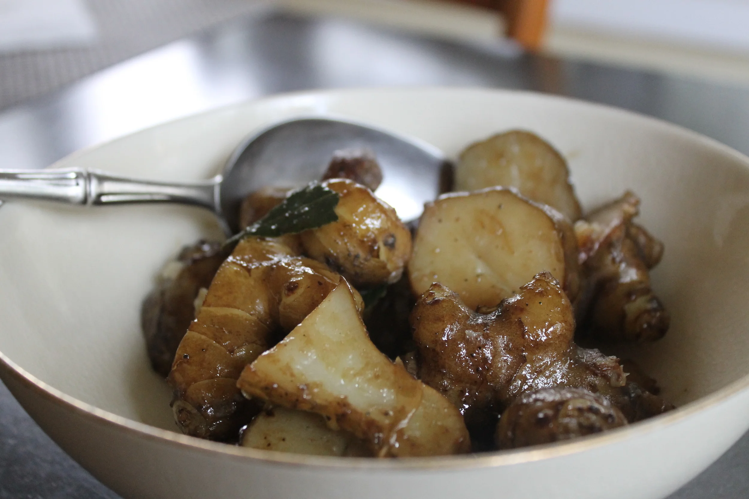 Braised Jerusalem Artichokes