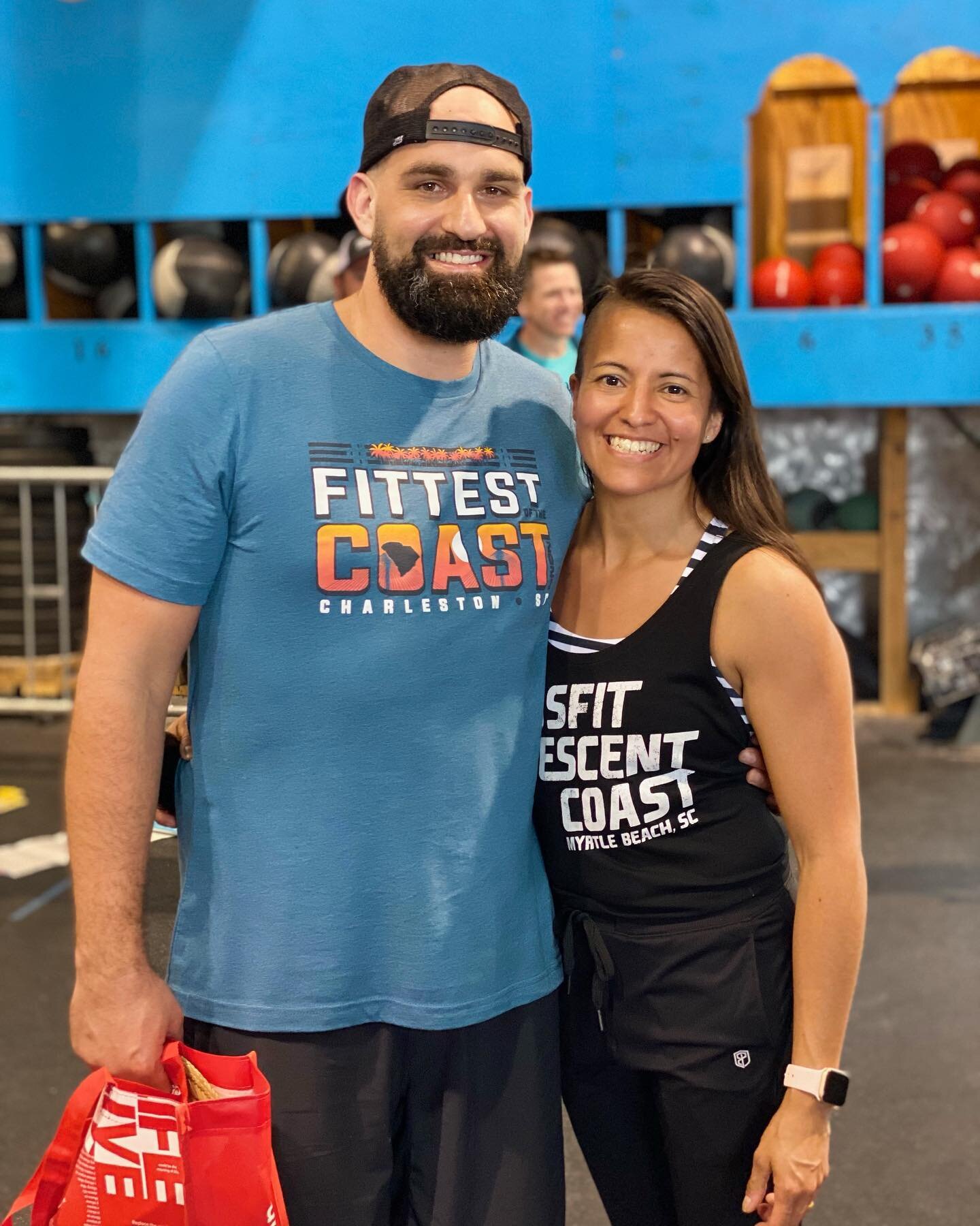 Meet the new owners of CrossFit Crescent Coast, Jon and Gabi Leggett! @xleggett @gabi_leggett 

Jon grew up in Ocean Isle Beach, NC. 
Gabi was born in La Paz, Bolivia and grew up in Miami Beach, FL. 

They met in Ottawa, Ontario, Canada. It&rsquo;s a