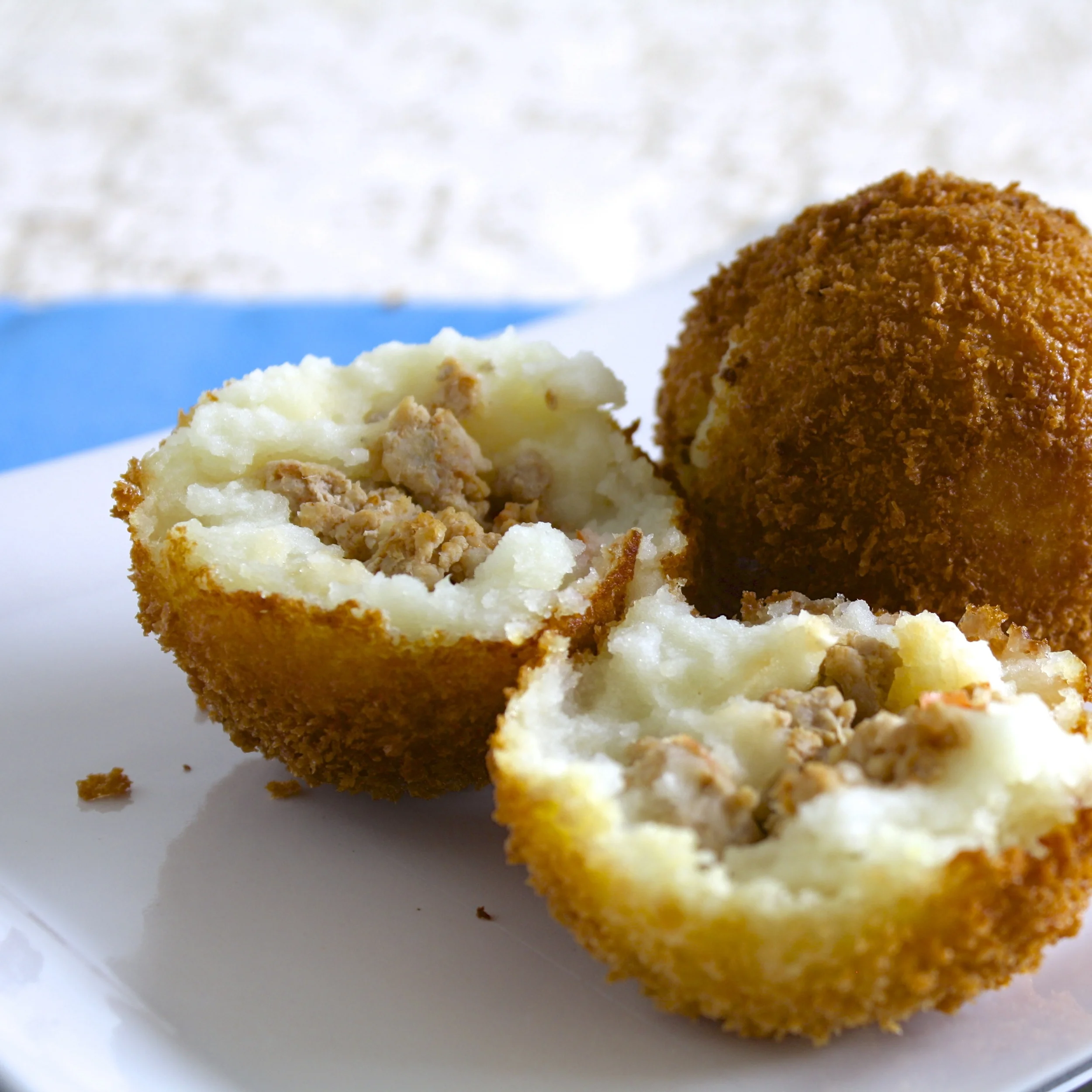 Chicken and Pork Papas Rellenas