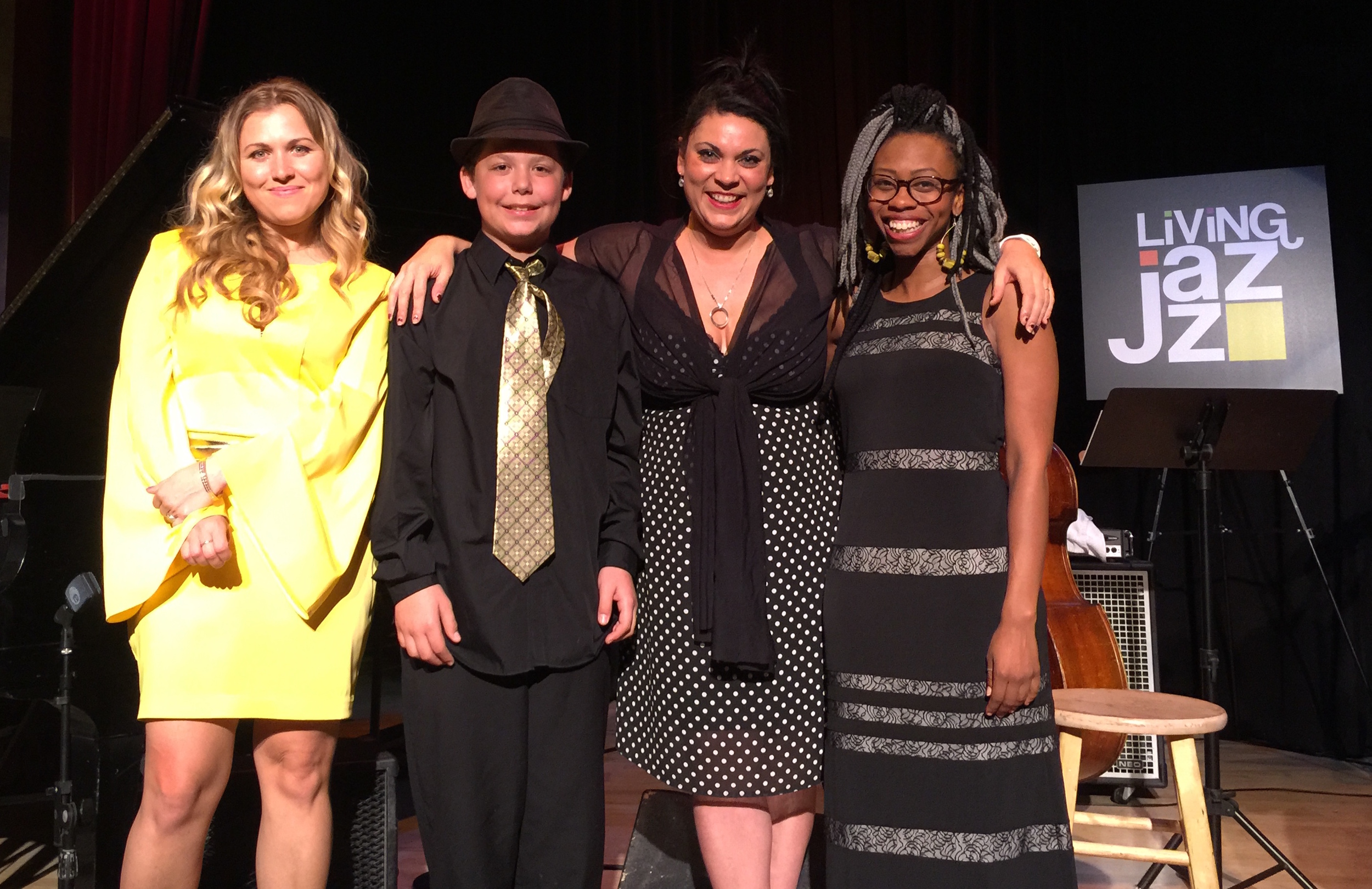 (from left to right) Katerina Brown, Isaiah Harwood, Courtenay Washington & Jasmine Seapoe