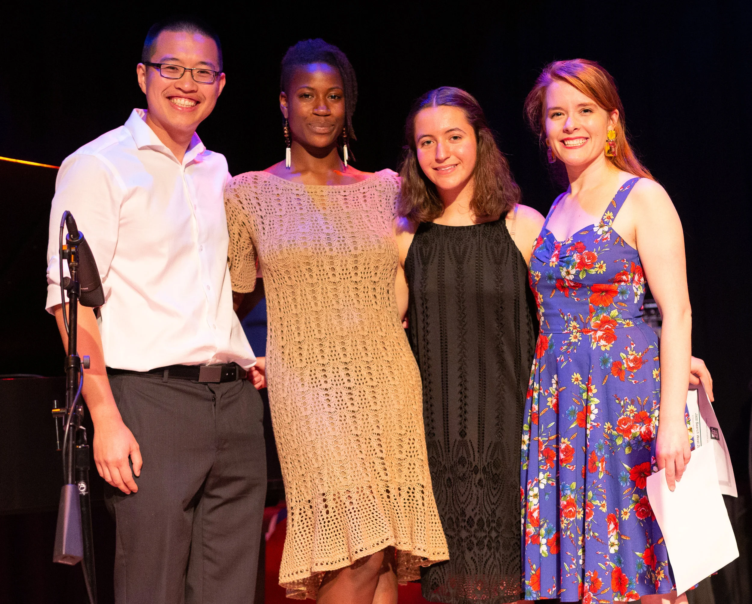 (from left to right) Charles Chen, Cristen Spencer, Hannah Mayer and Rebecca Holtz
