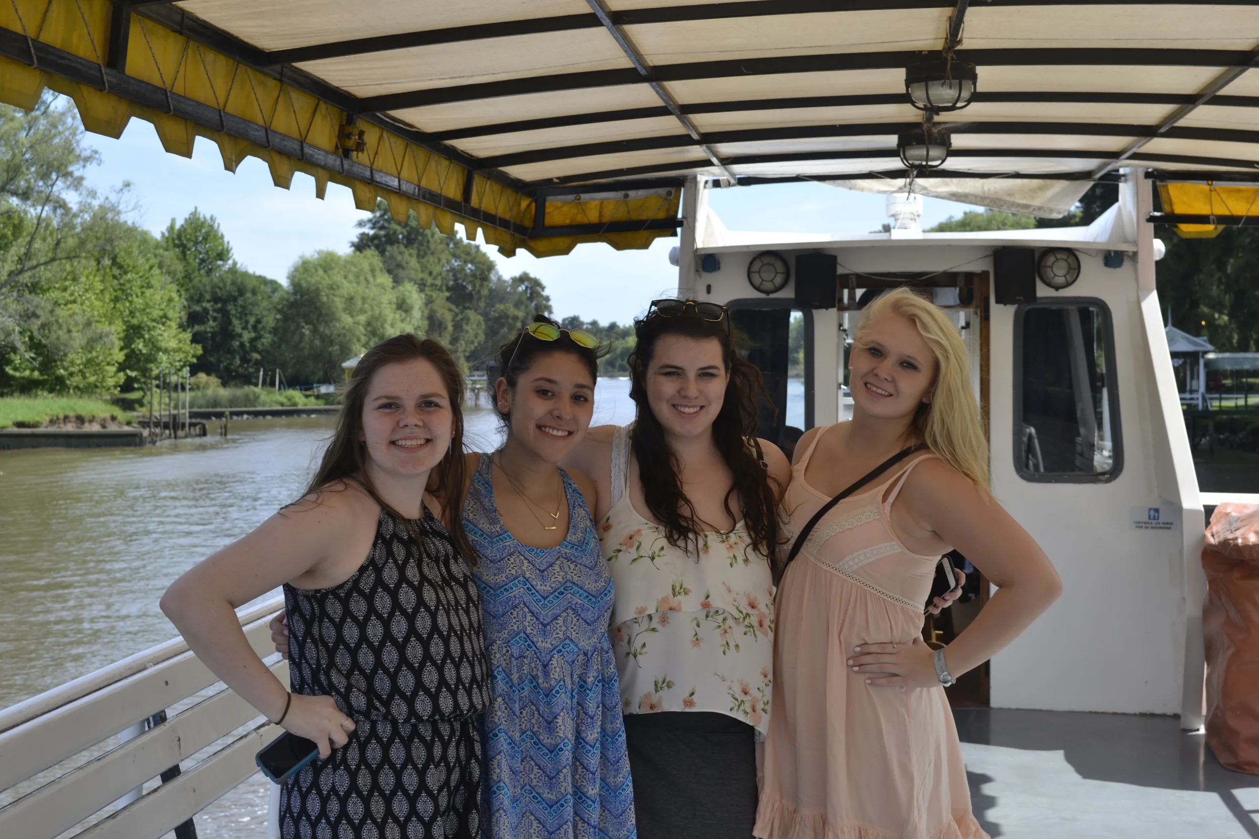 My roomies and I on the boat!