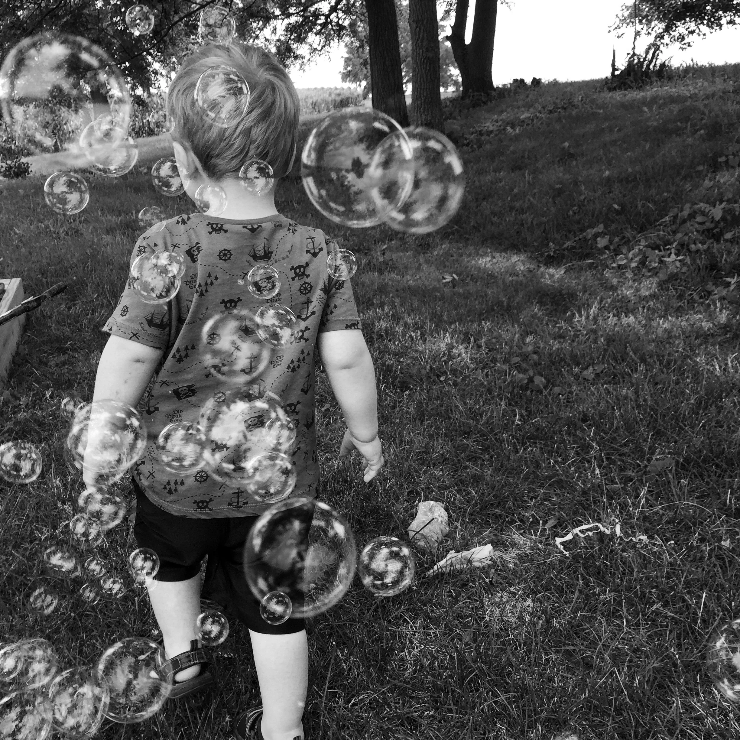 Summer afternoons in Iowa are the best. So are bubble machines.