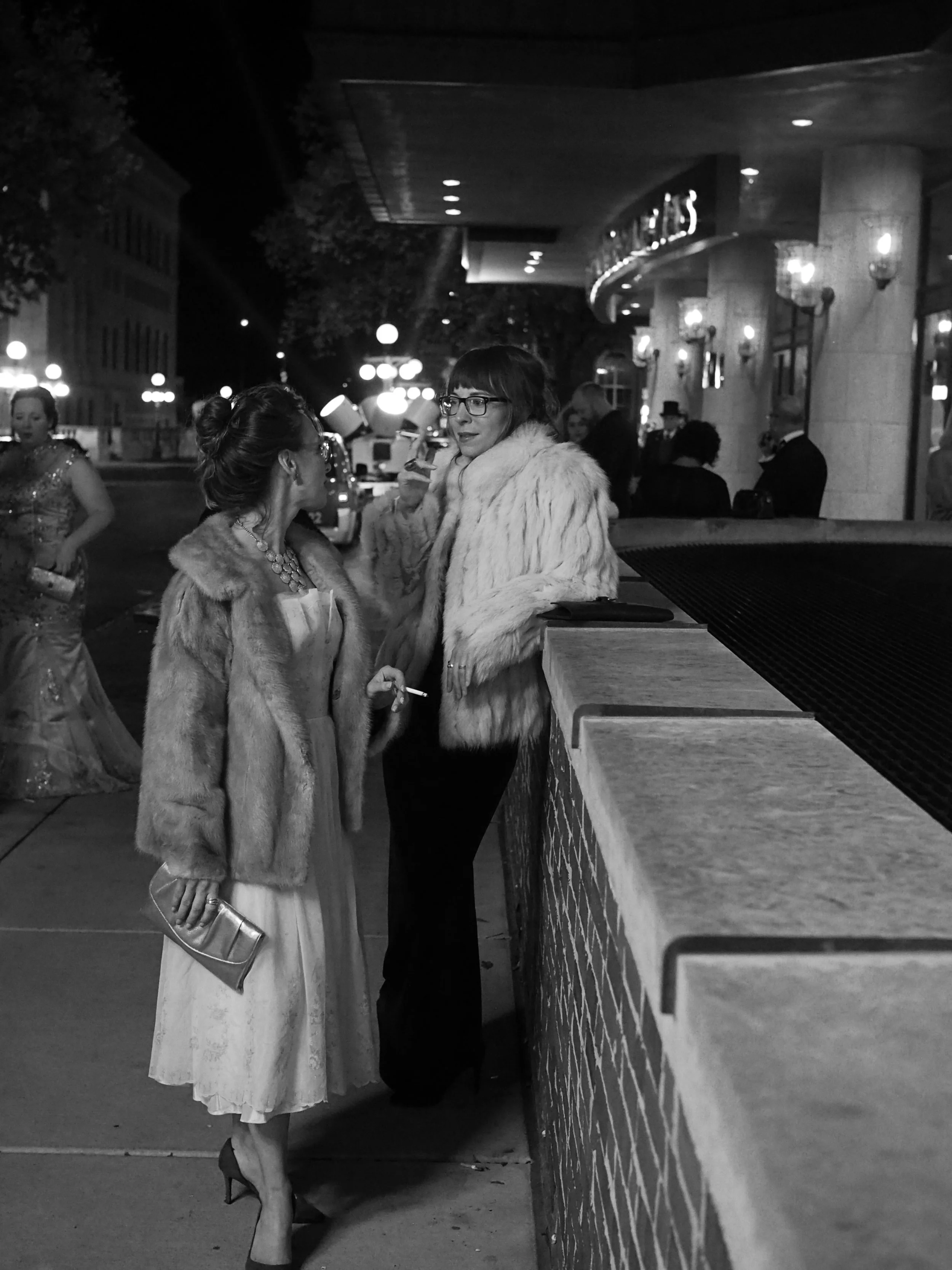 Intermission. Opening night of the opera.