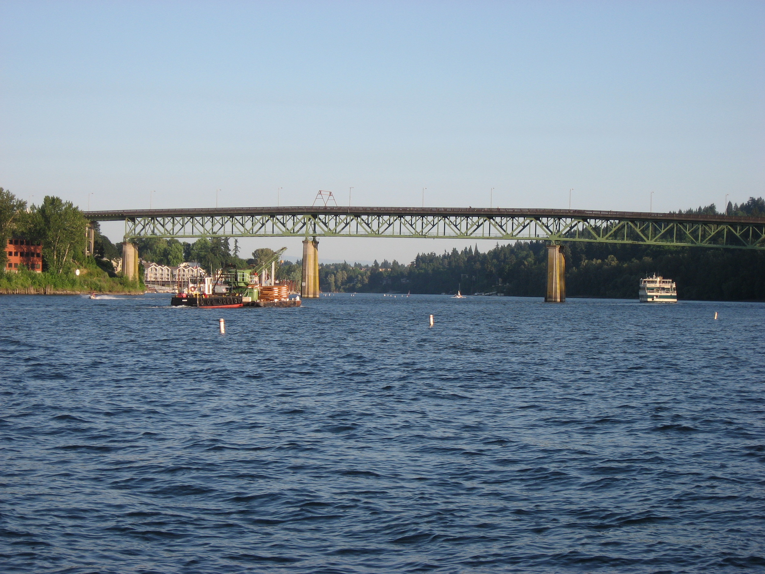 View to SE From Riverside Deck - Sellwood Bridge