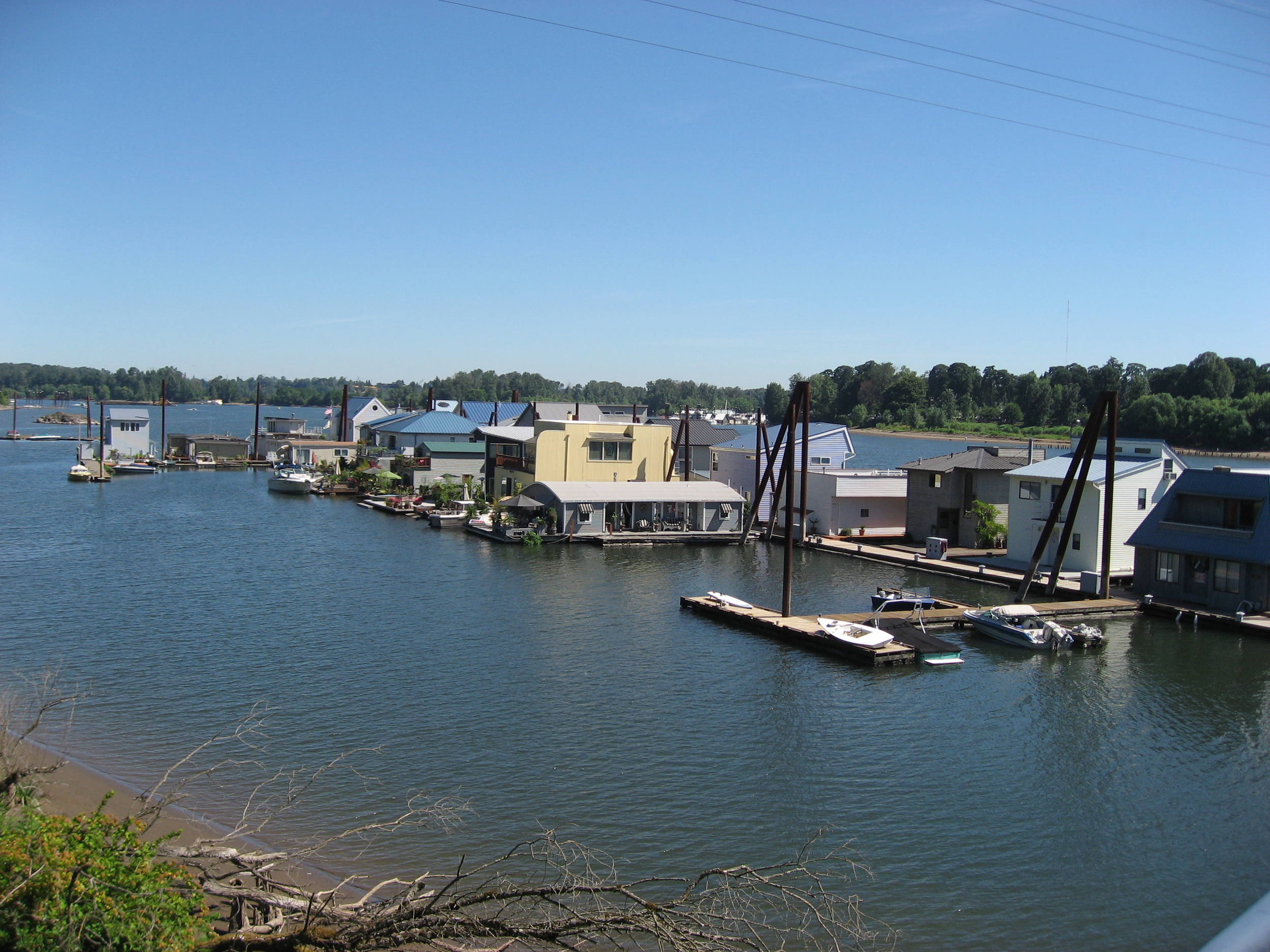 Bayside View of the Moorage from the Catwalk Landing