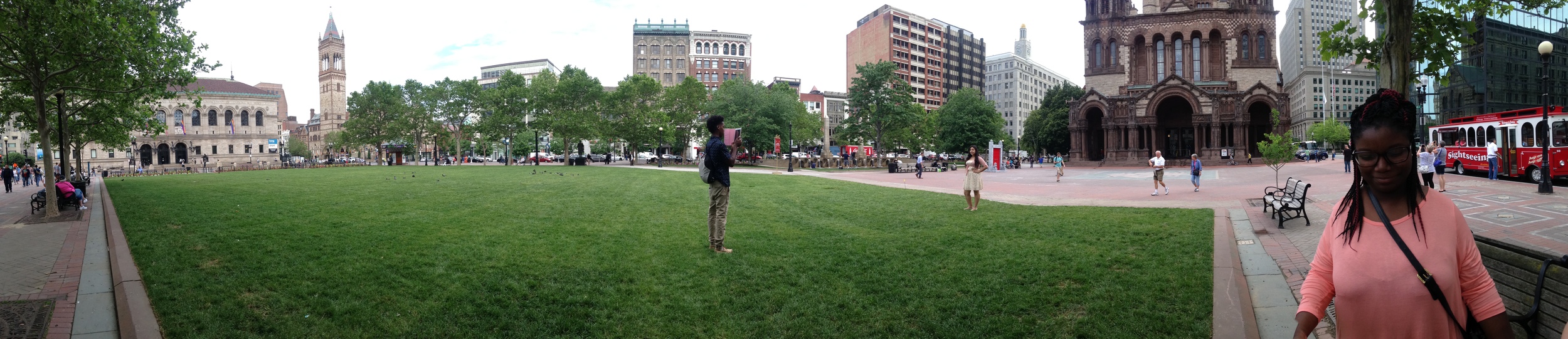 Panoramic of Copley Square