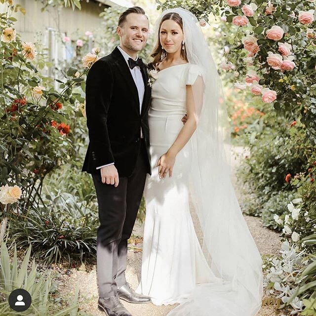 We had a lovely surprise to be tagged in our good friend&rsquo;s wedding feature in @hellomaymagazine last weekend. The gorgeous Em and Steve are long-time lovers of all things French and the band set the scene for a rose-filled ceremony at the Euroa