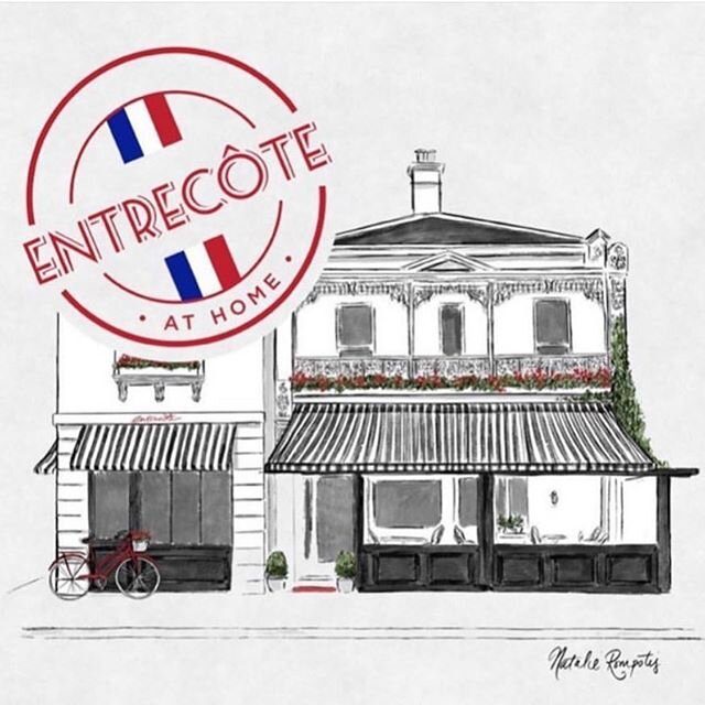 Our fave French corner @entrecotemelbourne and @mrjonesmelbourne have launched &lsquo;Entrec&ocirc;te at home&rsquo; every Friday night - featuring a mouth-watering two-course meal and instructional video by the divine Mr Jones himself. 
Hop over to 