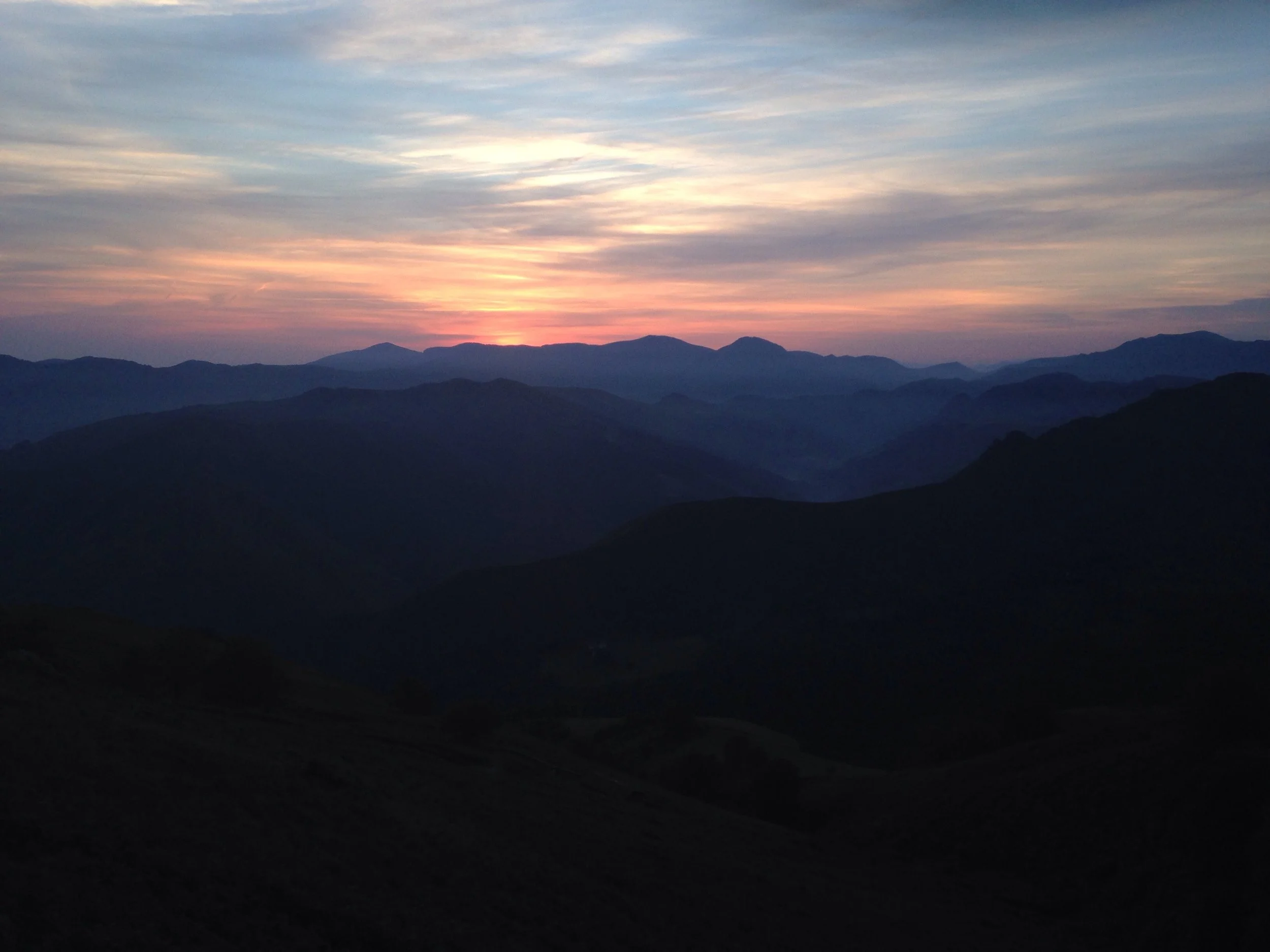 Sunrise leaving the refuge