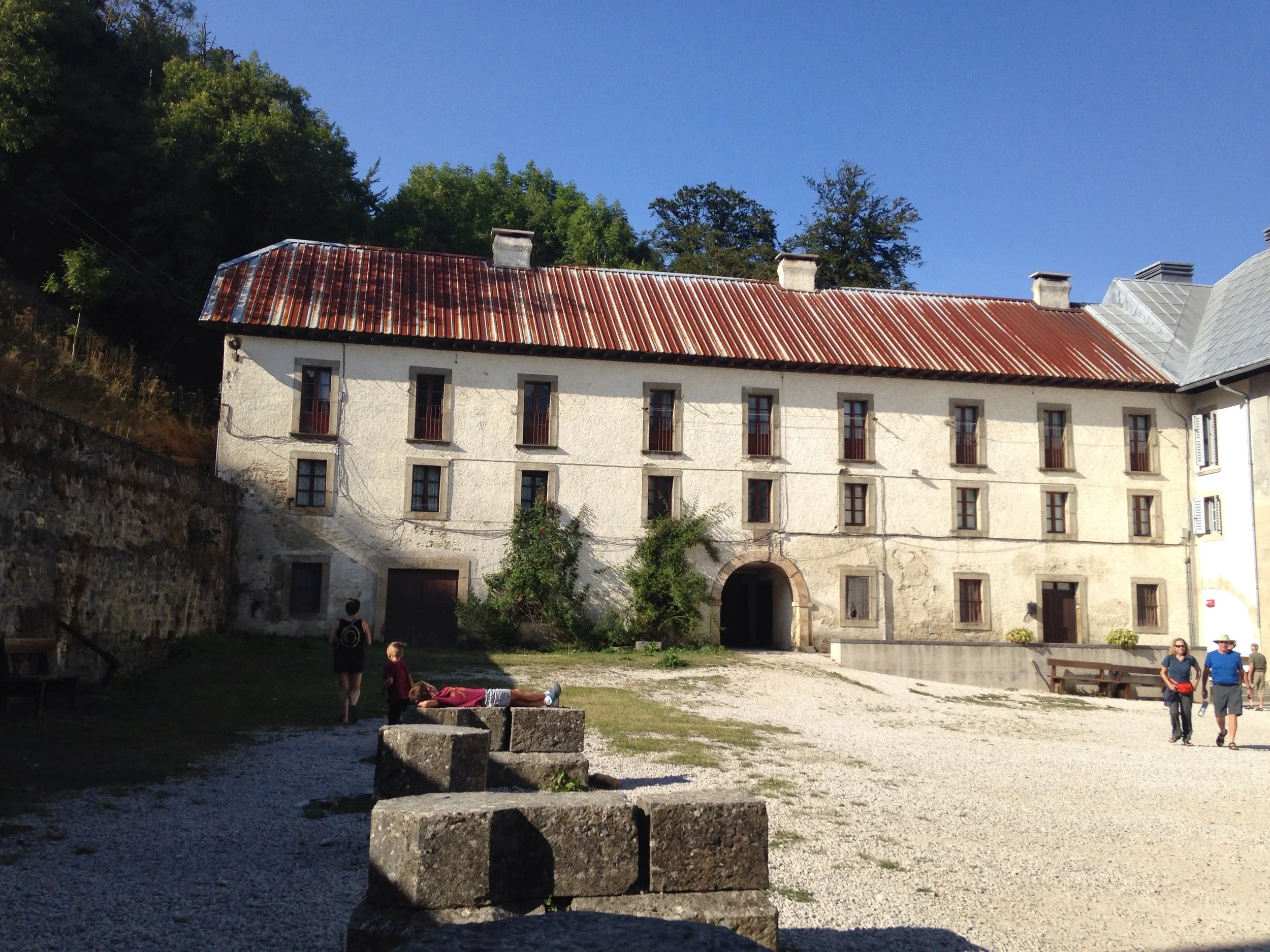 Part of the municipal hostel in roncesvalles