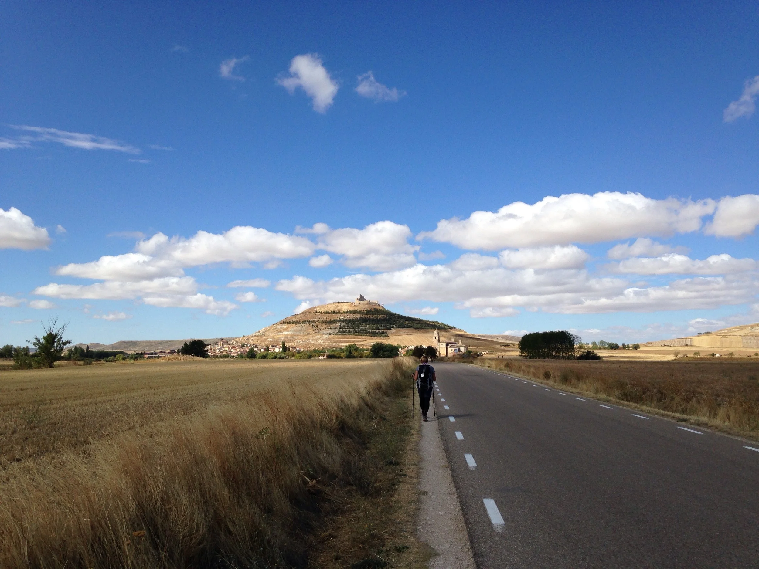 castrojeriz in the distance