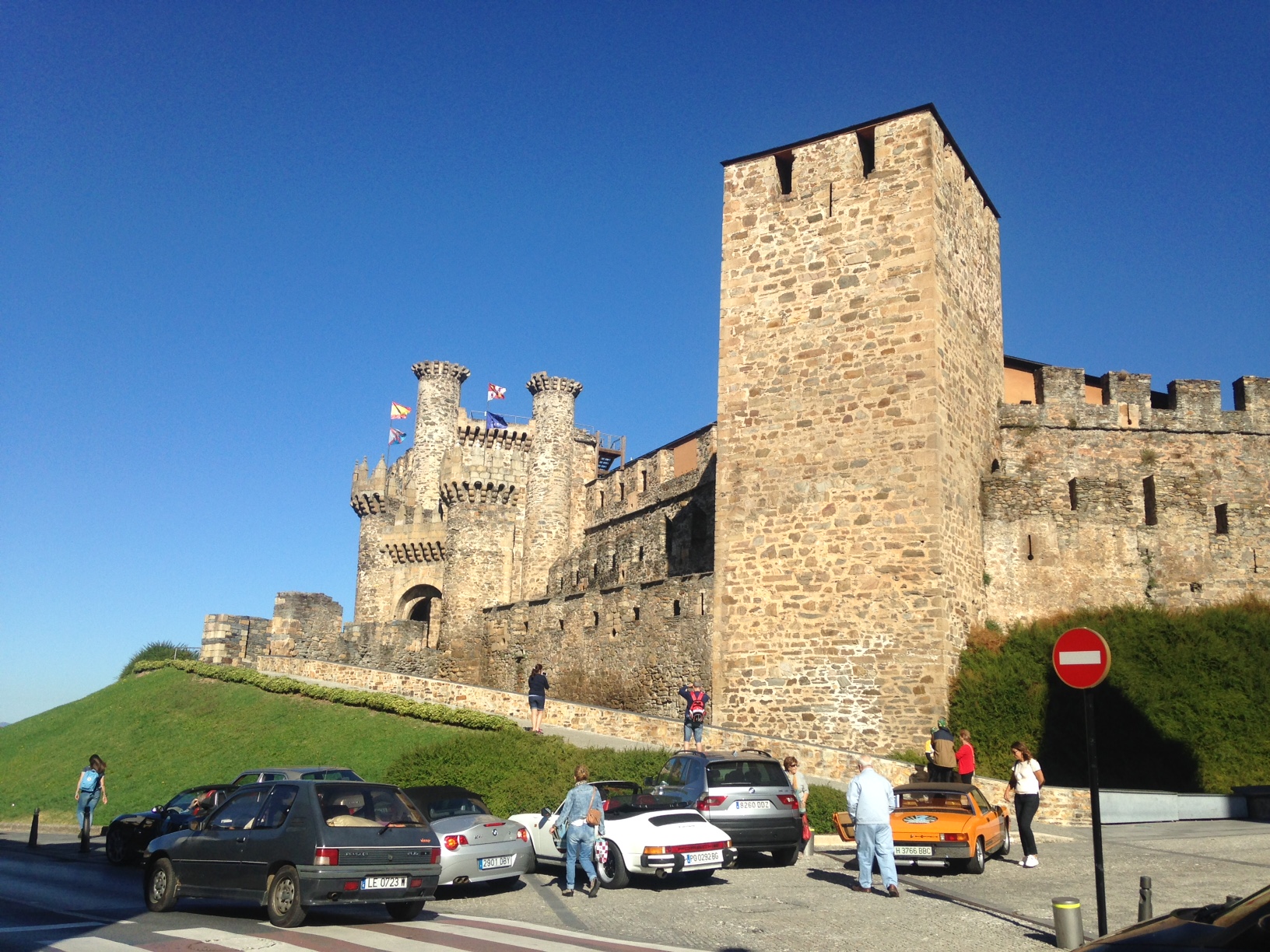 The 12 C Knight's Templar castle in Ponferrada.