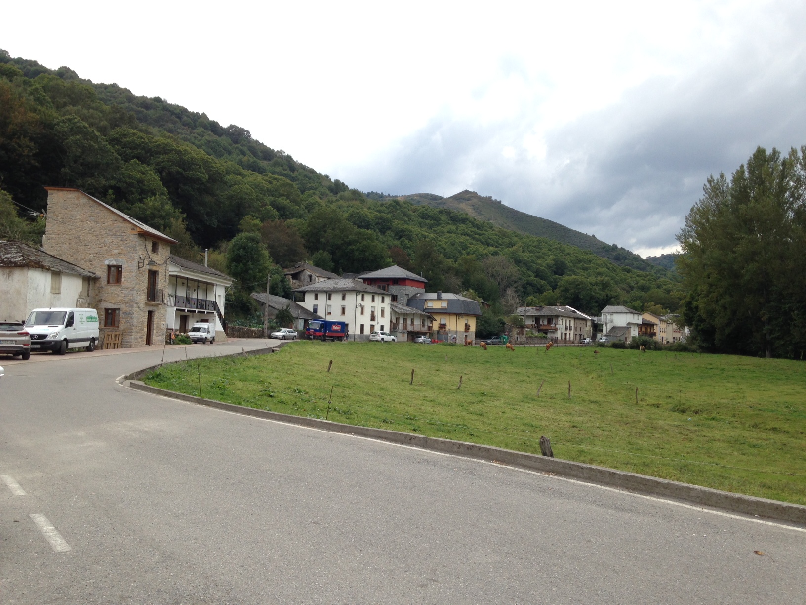 Lovely little Las Herrerias where we stayed in a cozy hostel with a delicious dinner. A restful stop before a steep climb to cross over into Galicia. I hope I can return to the Valcarce River valley some day. For me, it was one of the prettiest areas of the Camino.