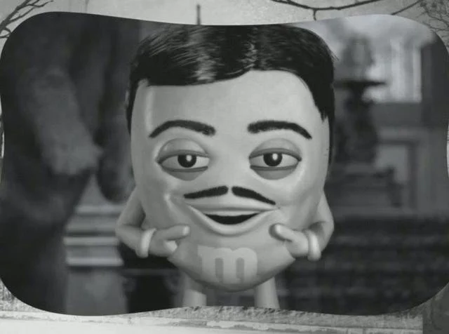 M&M's Dark Chocolate "Addams Family"