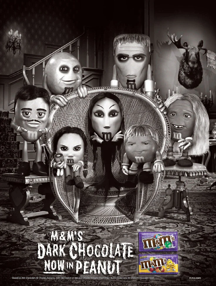 M&M's Addams Family Inner M Print