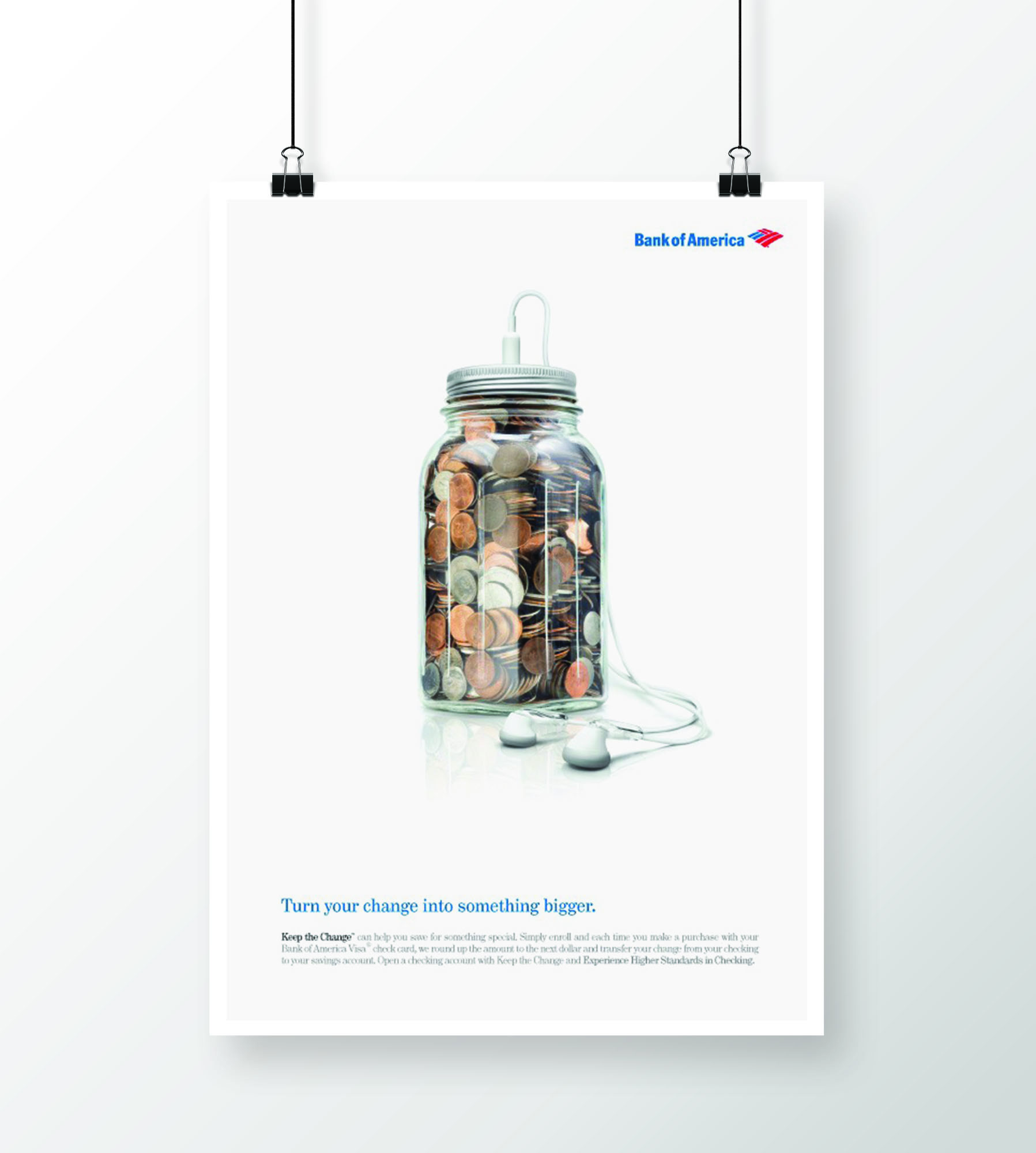 Bank Of America - Keep The Change Poster