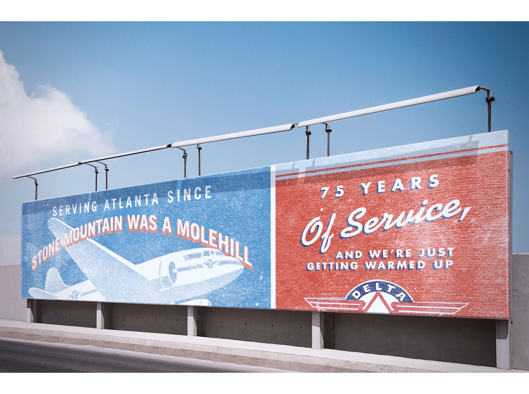 Delta Airlines - 75th Anniversary Billboard