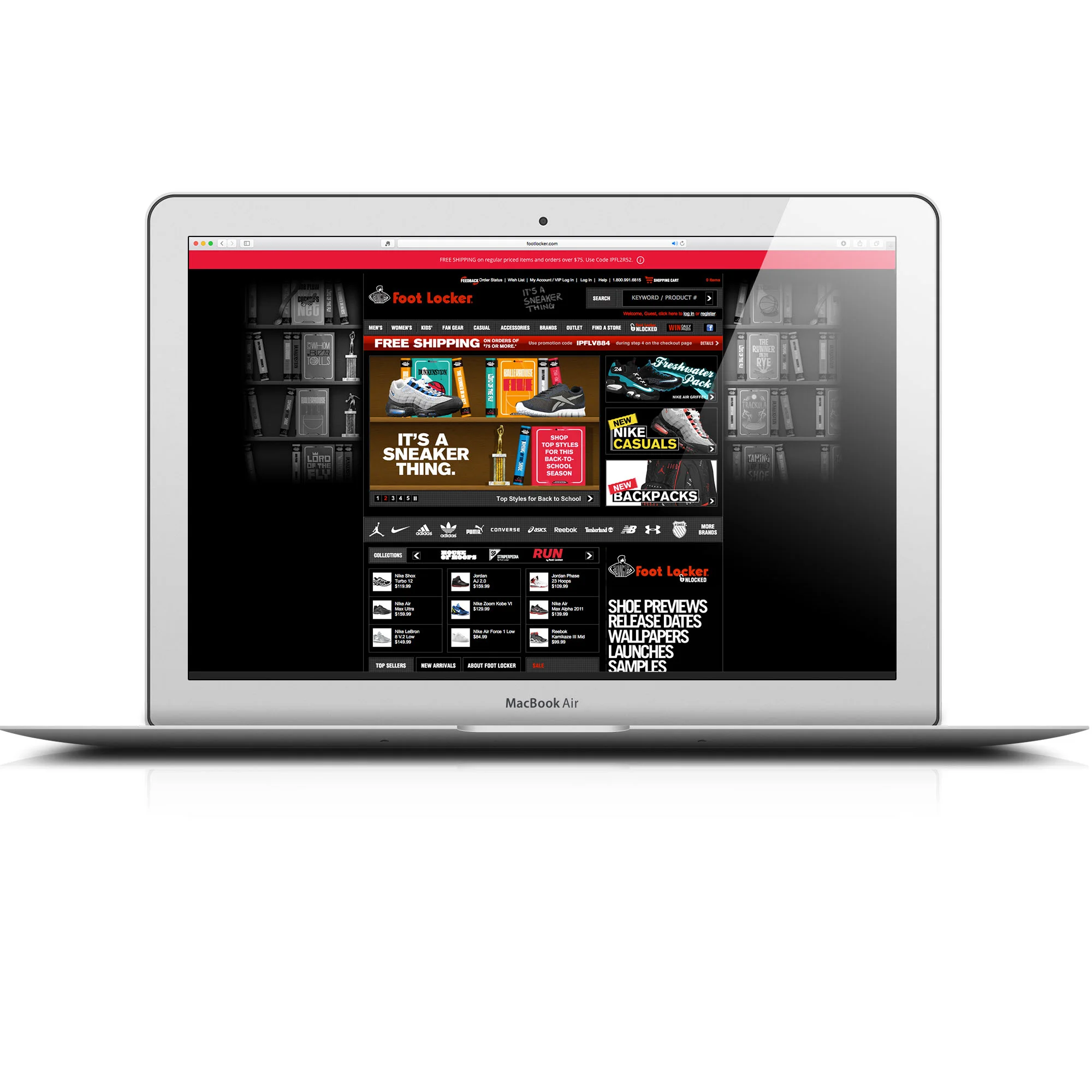 Foot Locker - Back To School Website Takeover