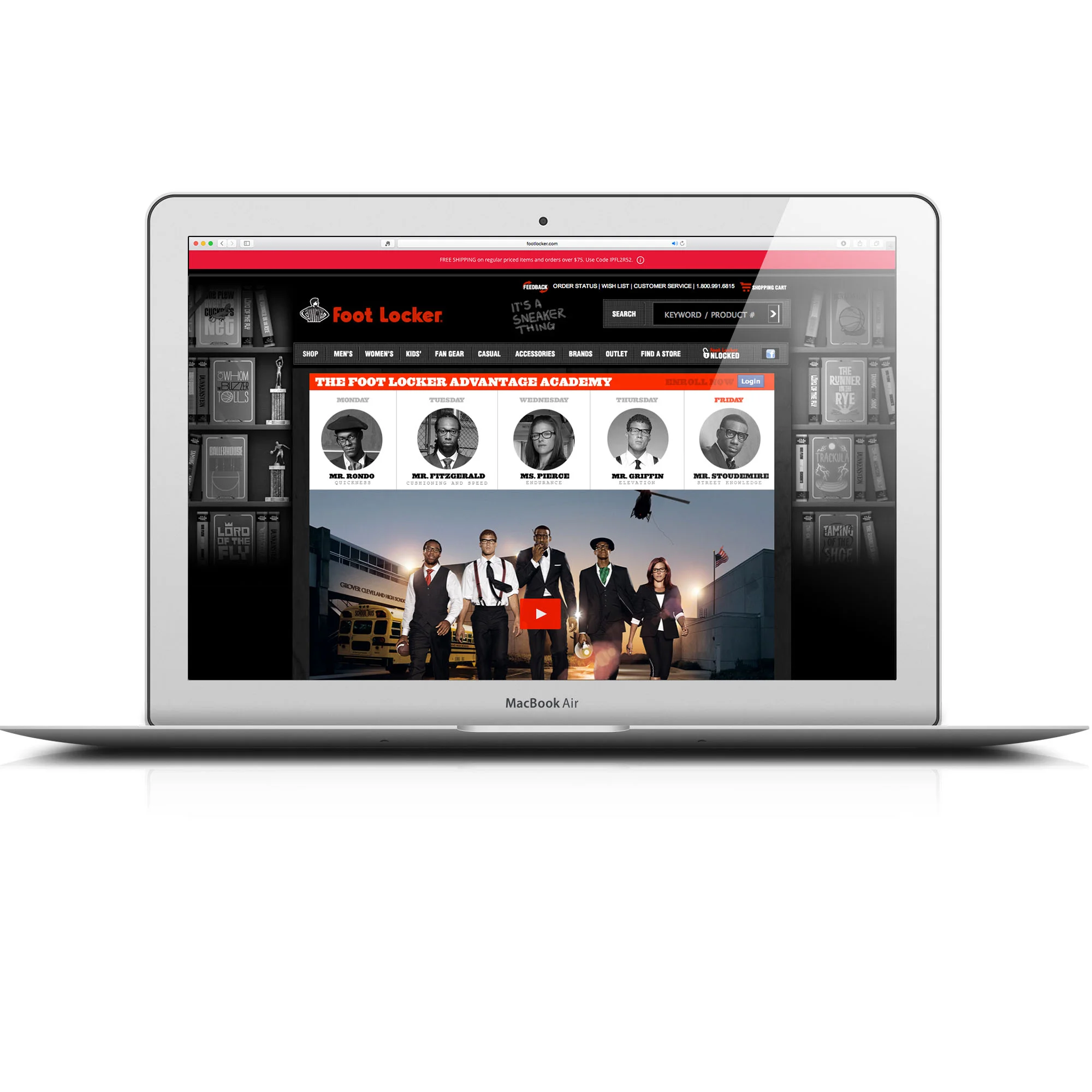 Foot Locker - Back To School Website Takeover