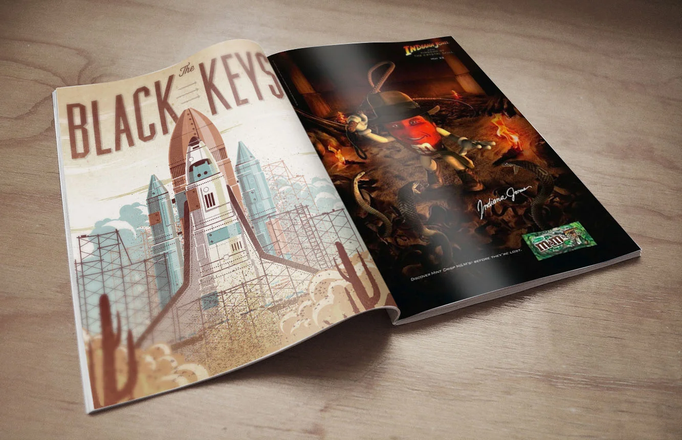 M&M's Indiana Jones Inner M Print