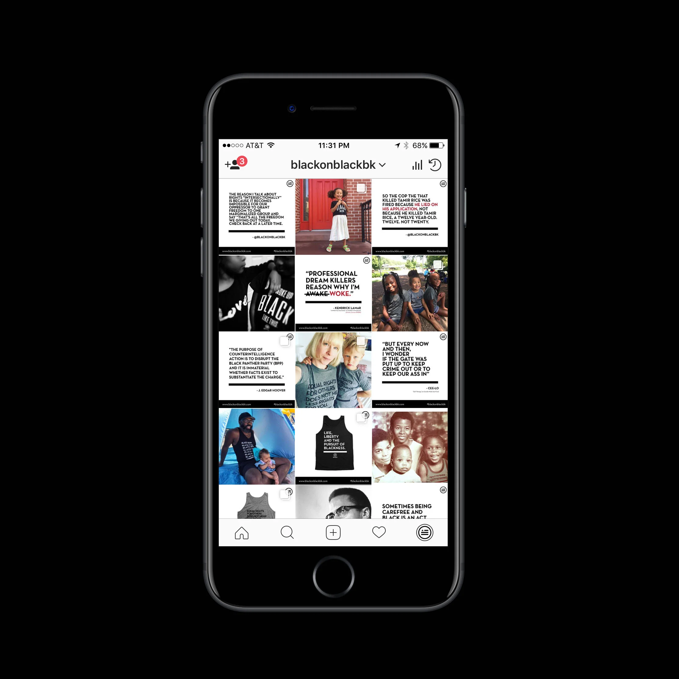 Black On Black | Instagram Feed