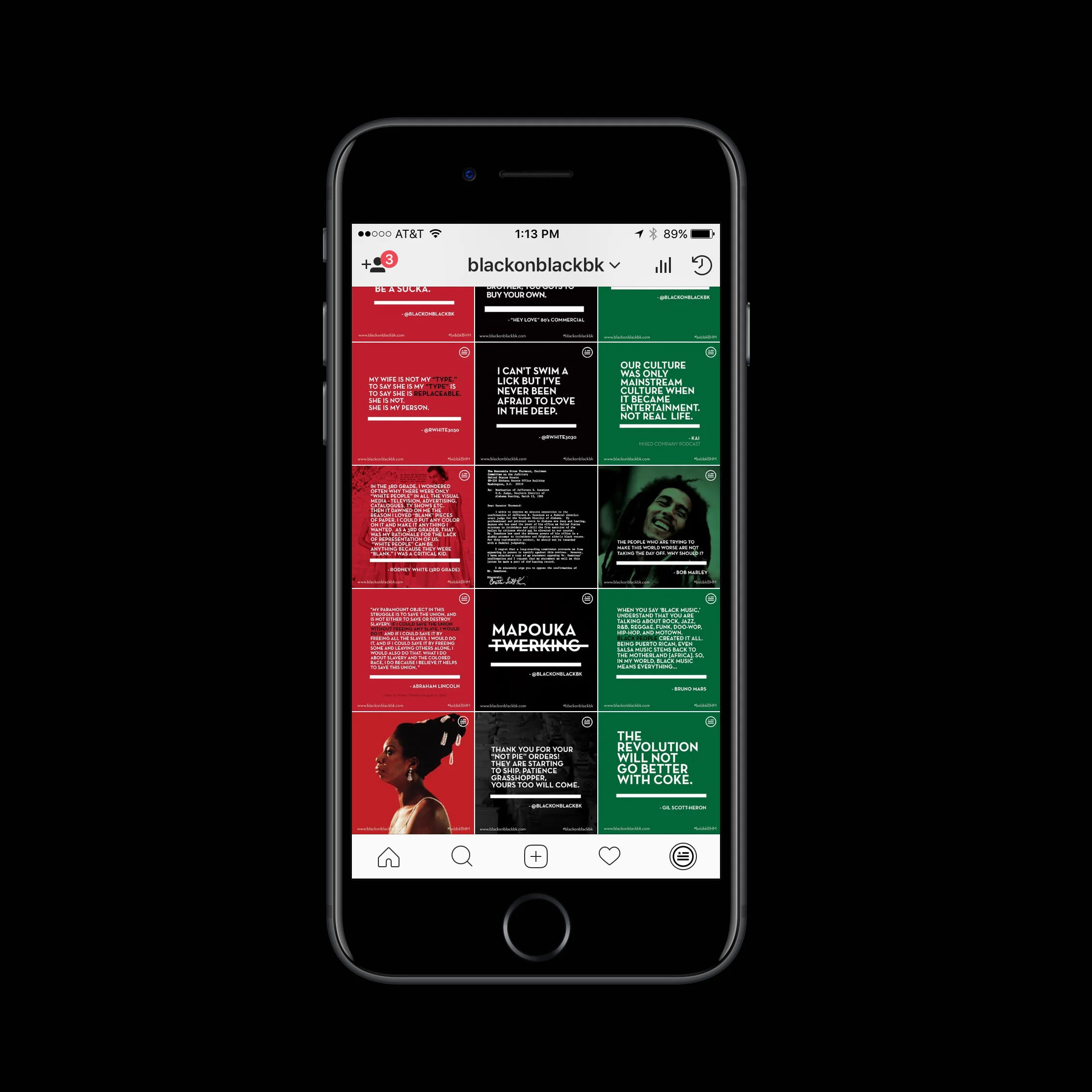 Black On Black | Instagram Feed | Black History Month