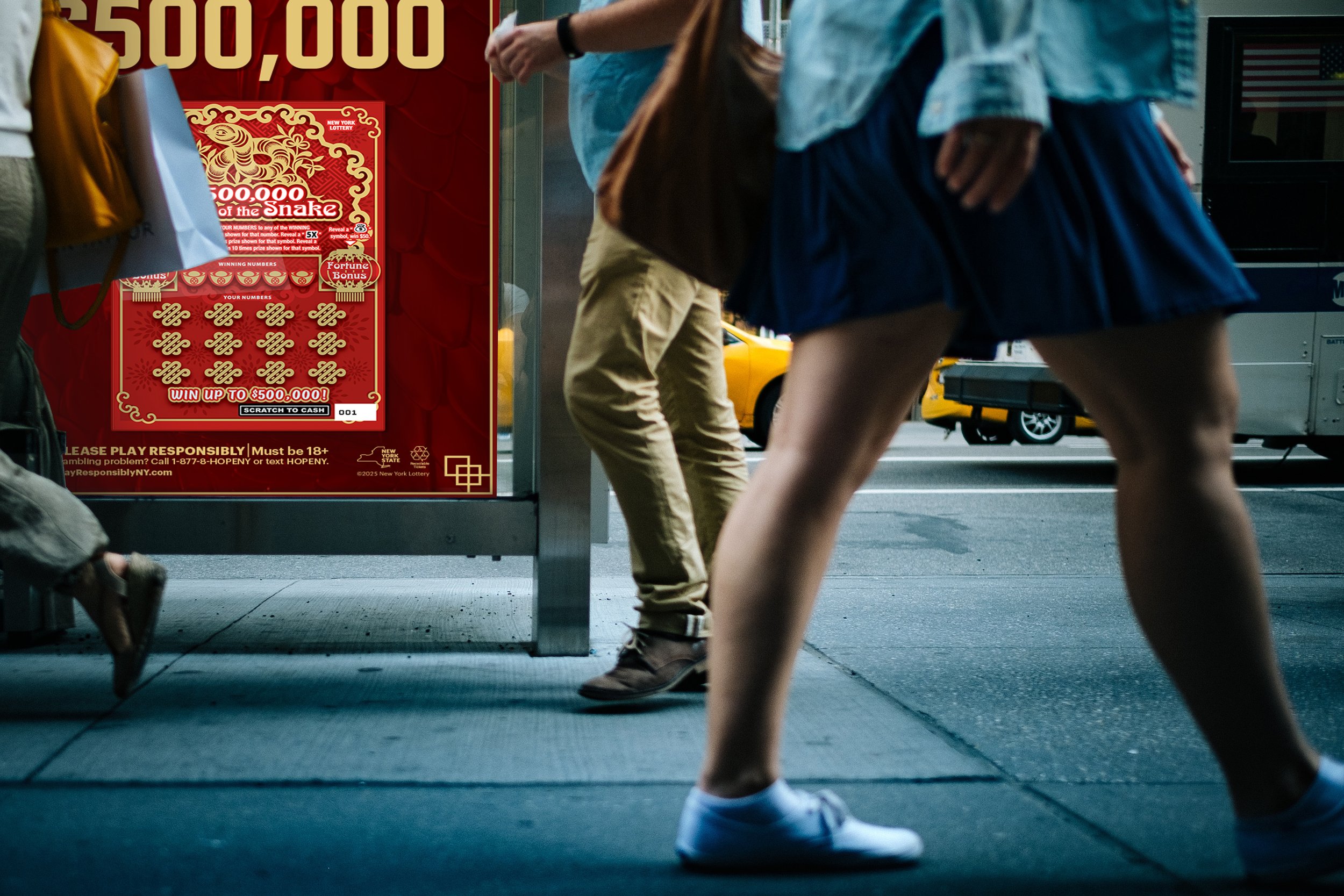 New York Lottery - Year of the Snake "Shape of Luck" 