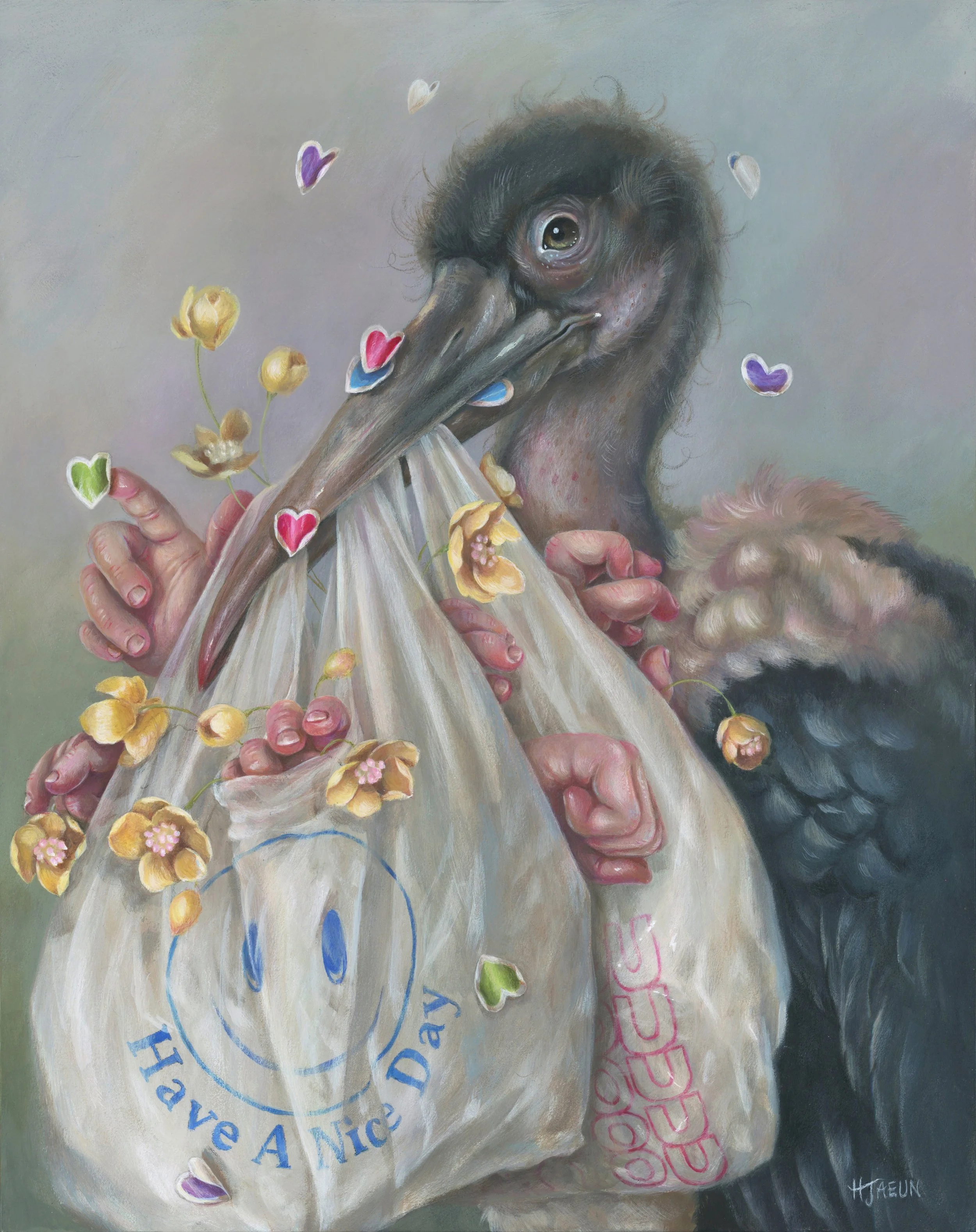 "STORK" / 11 X 14