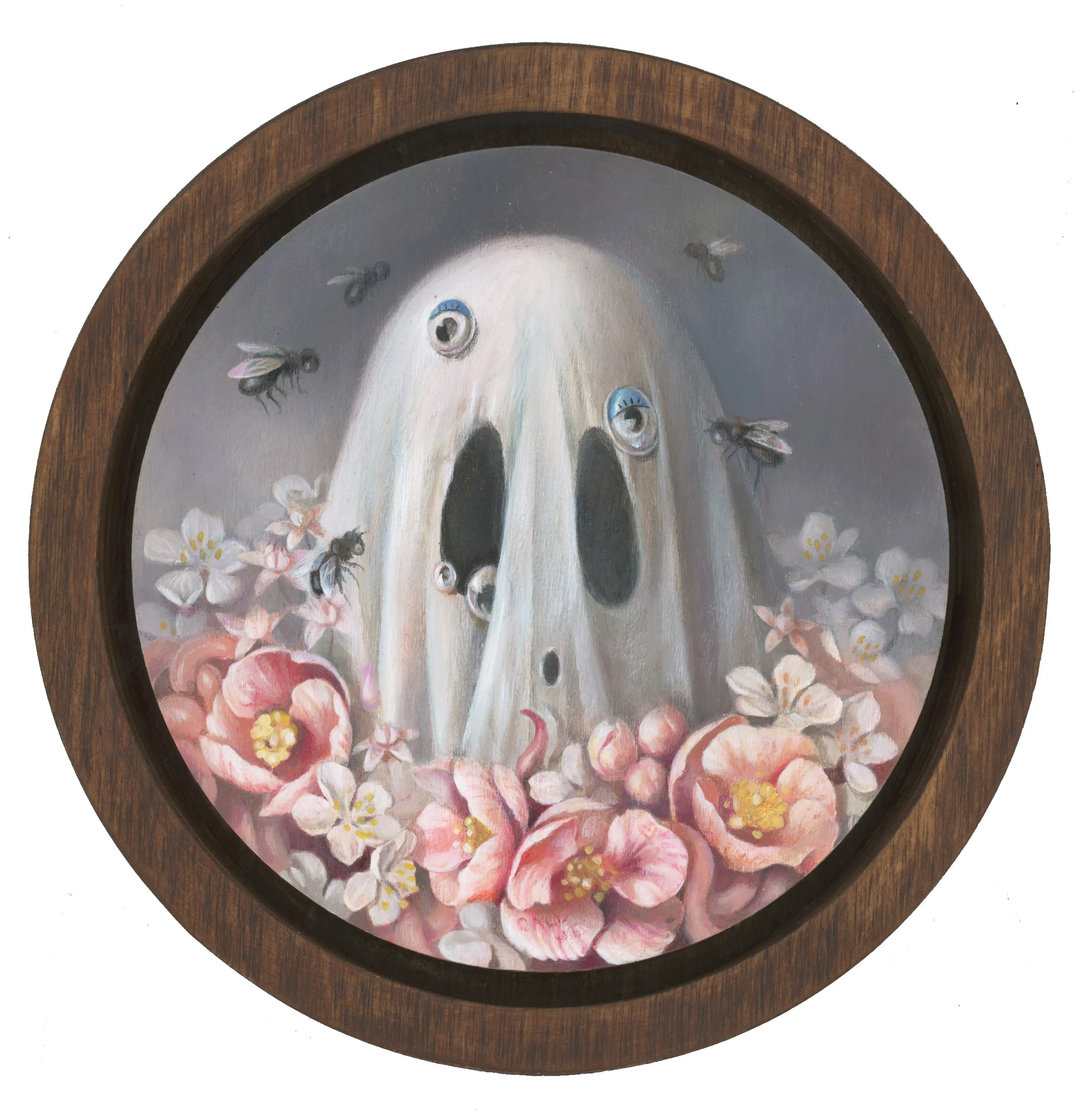 " GHOST IN A GARDEN" / 7" DIAMETER