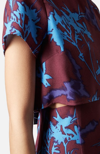 Topshop Floral Overlay Dress - Nordstrom 