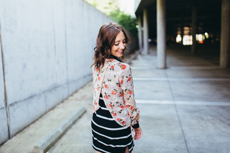 Florals and Stripes with The Modern Mosaic | Look One