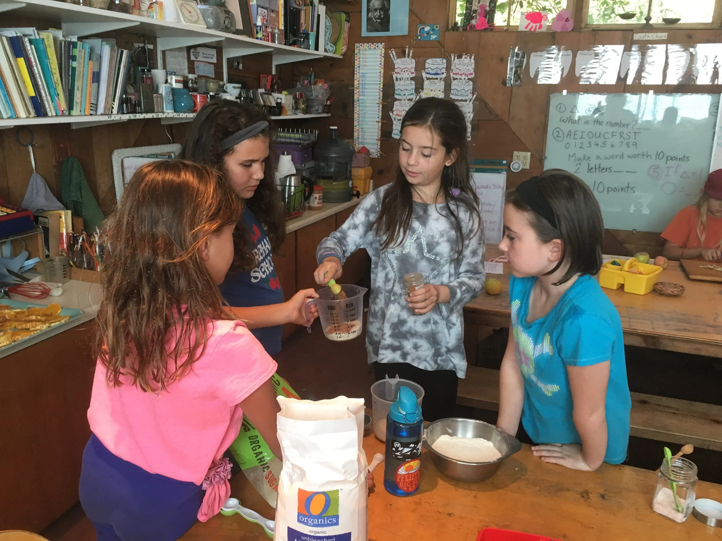 Creating Cinnamon Apple Cake. Needed to figure amounts for one and a half times the recipe. Good use of fractions.