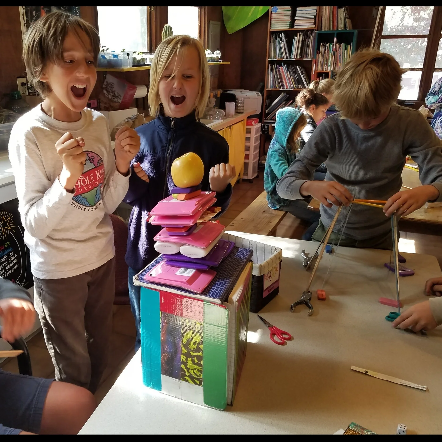 Celebrating apple tower success!