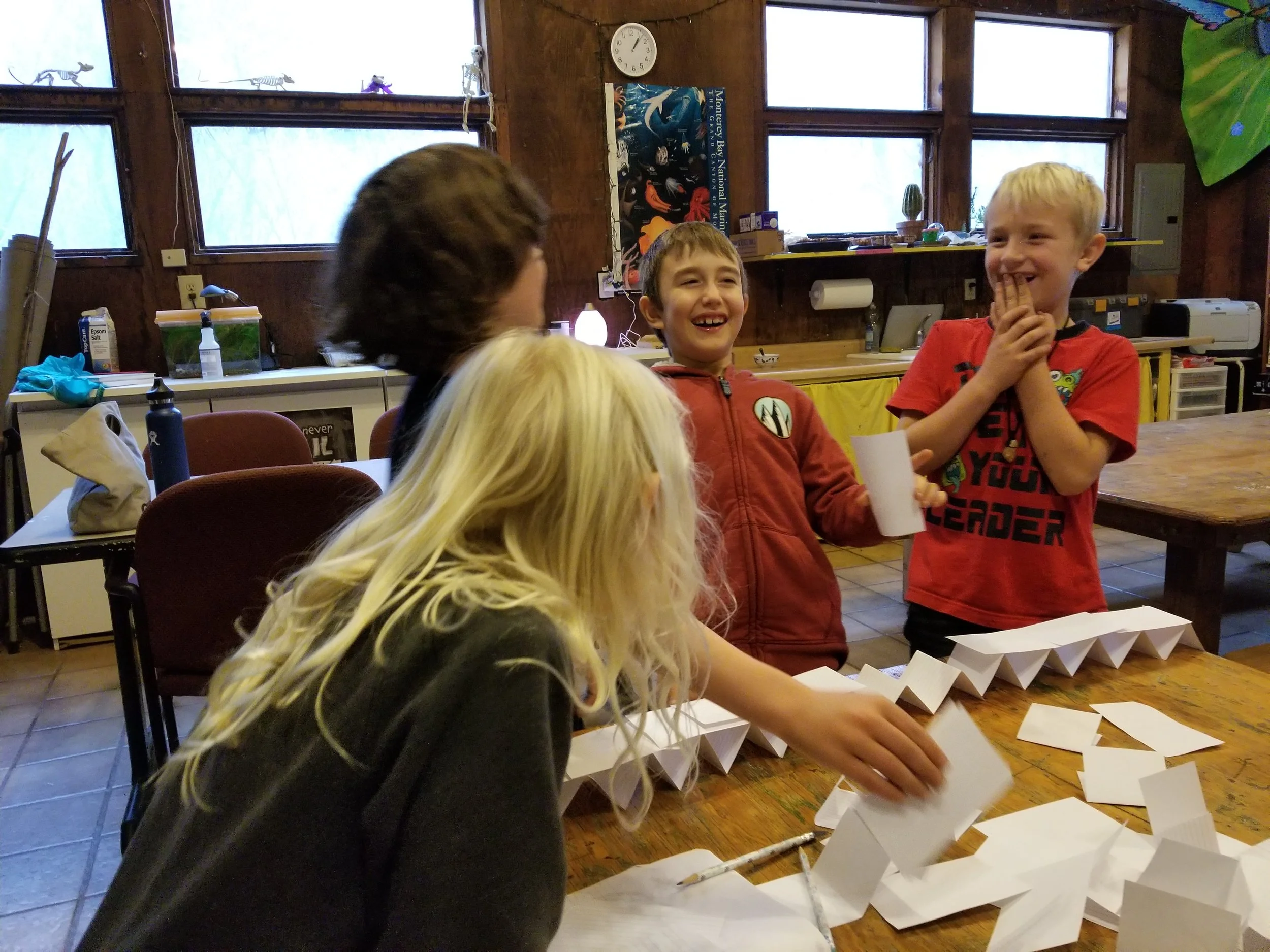 A STEM challenge using only index cards.