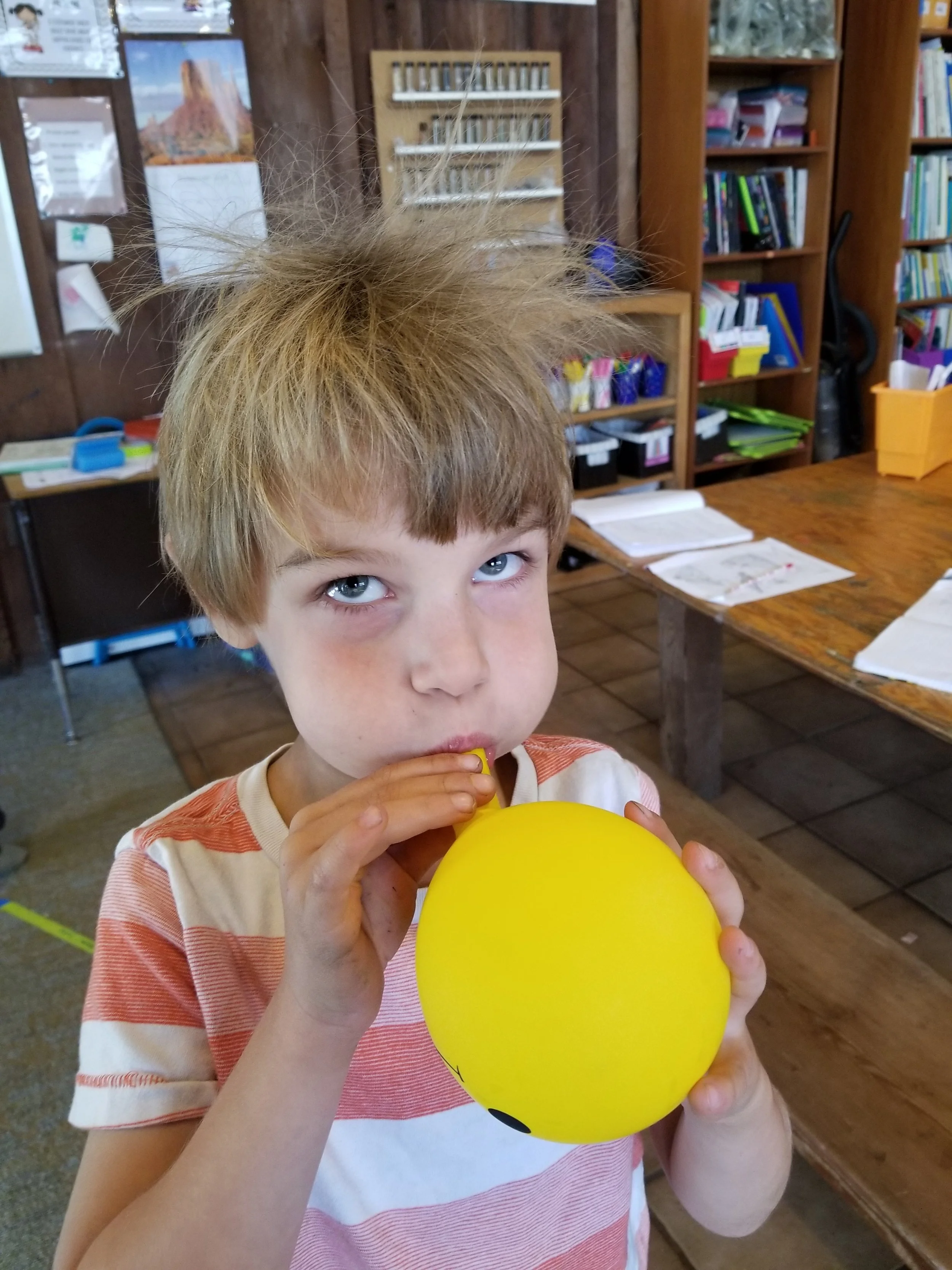 Static electricity.