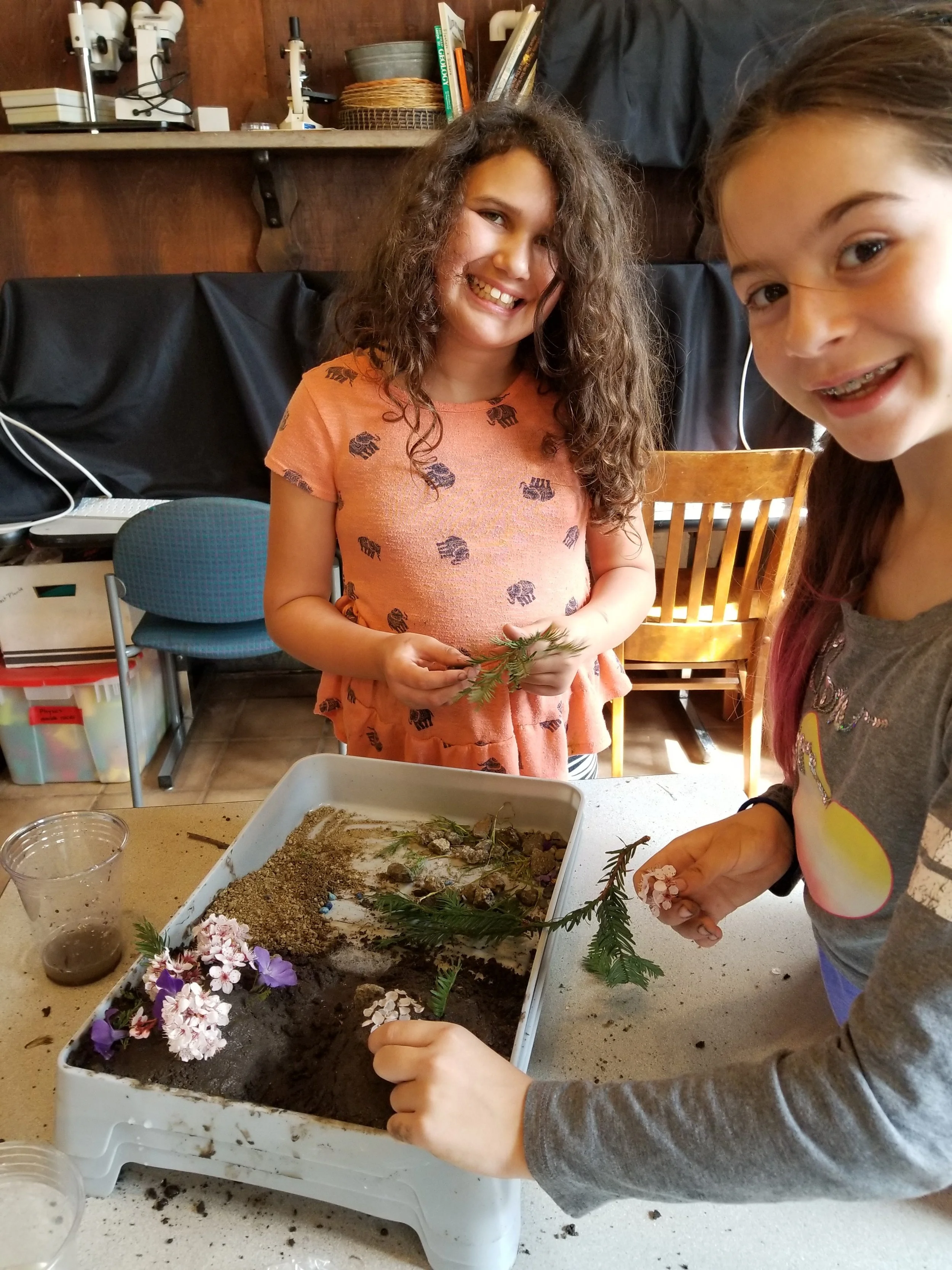 Nia and Lucy depicted their watershed through the seasons with a section for Spring, Summer, Winter and Fall.  