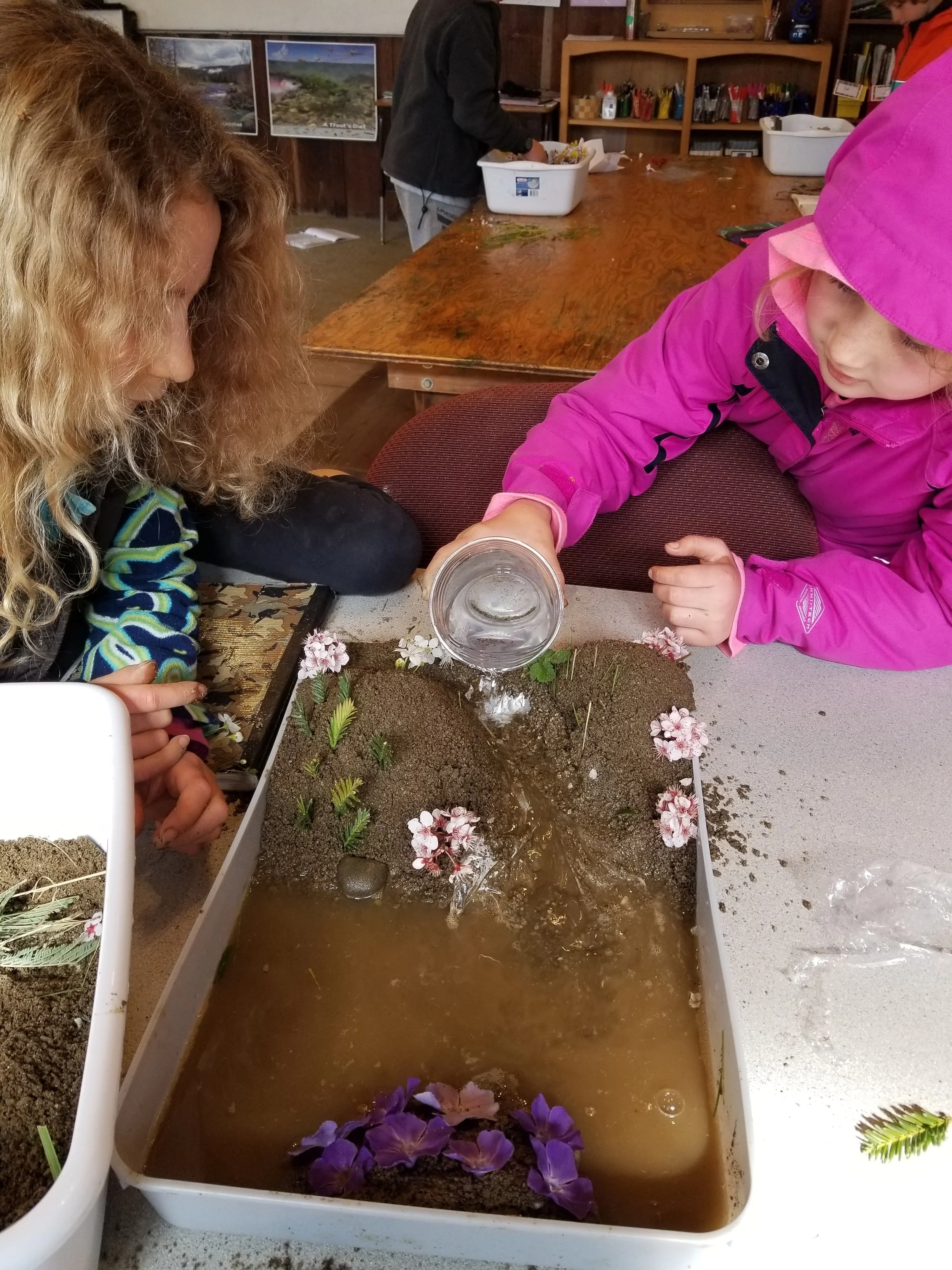 Adding water to the watershed model.&nbsp;