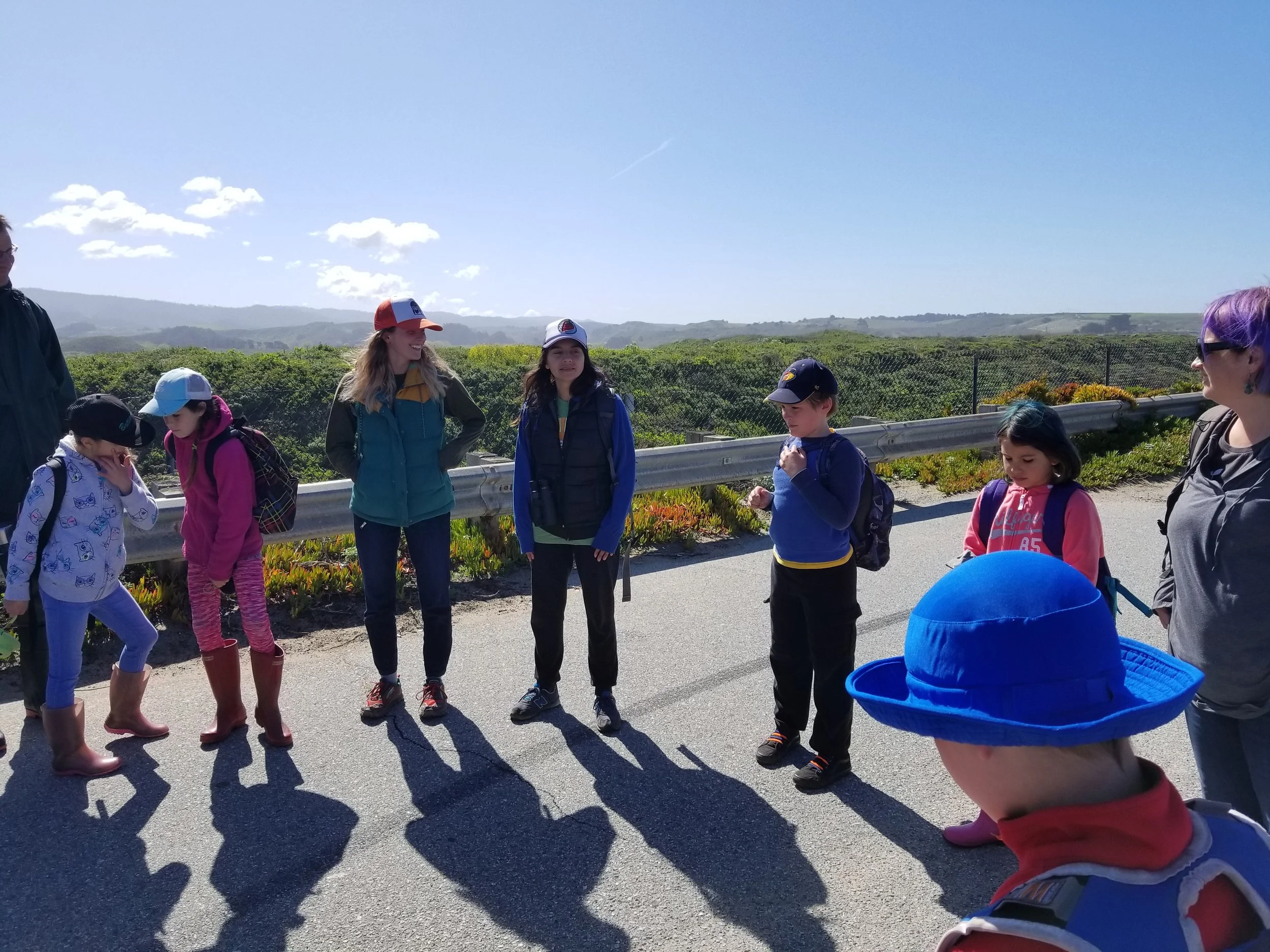 Meeting our naturalists at Pescadero Marsh.&nbsp;