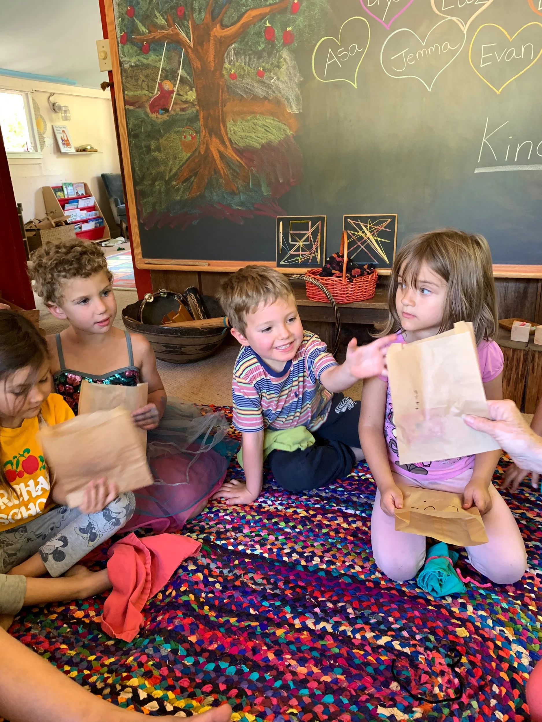 Kathleen felted the children napkin rings so they can identify their own napkins at snack time.