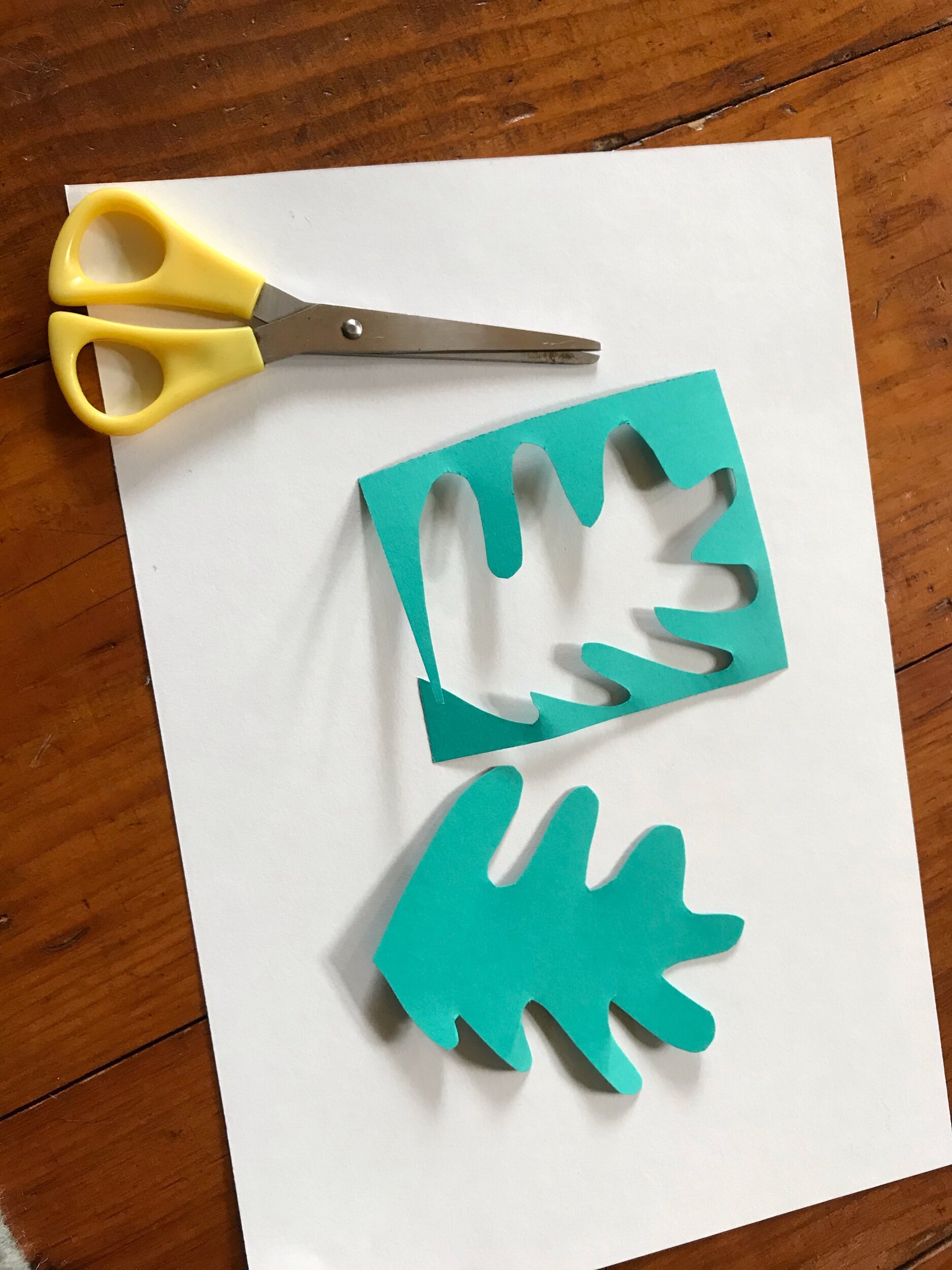 Can you use the negative space of paper leftover from your cut shape? Yes!!!!